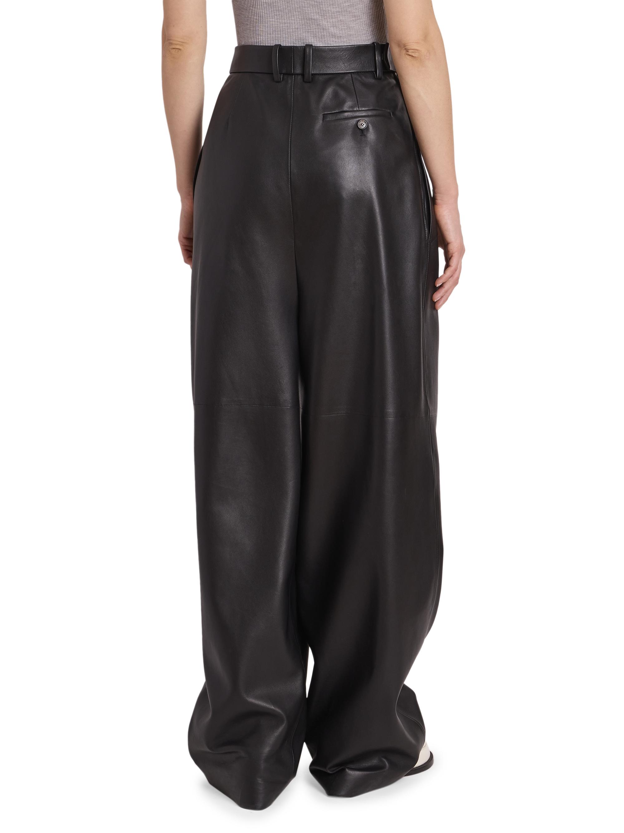 LOEWE Draped Leather Trousers | Saks Fifth Avenue