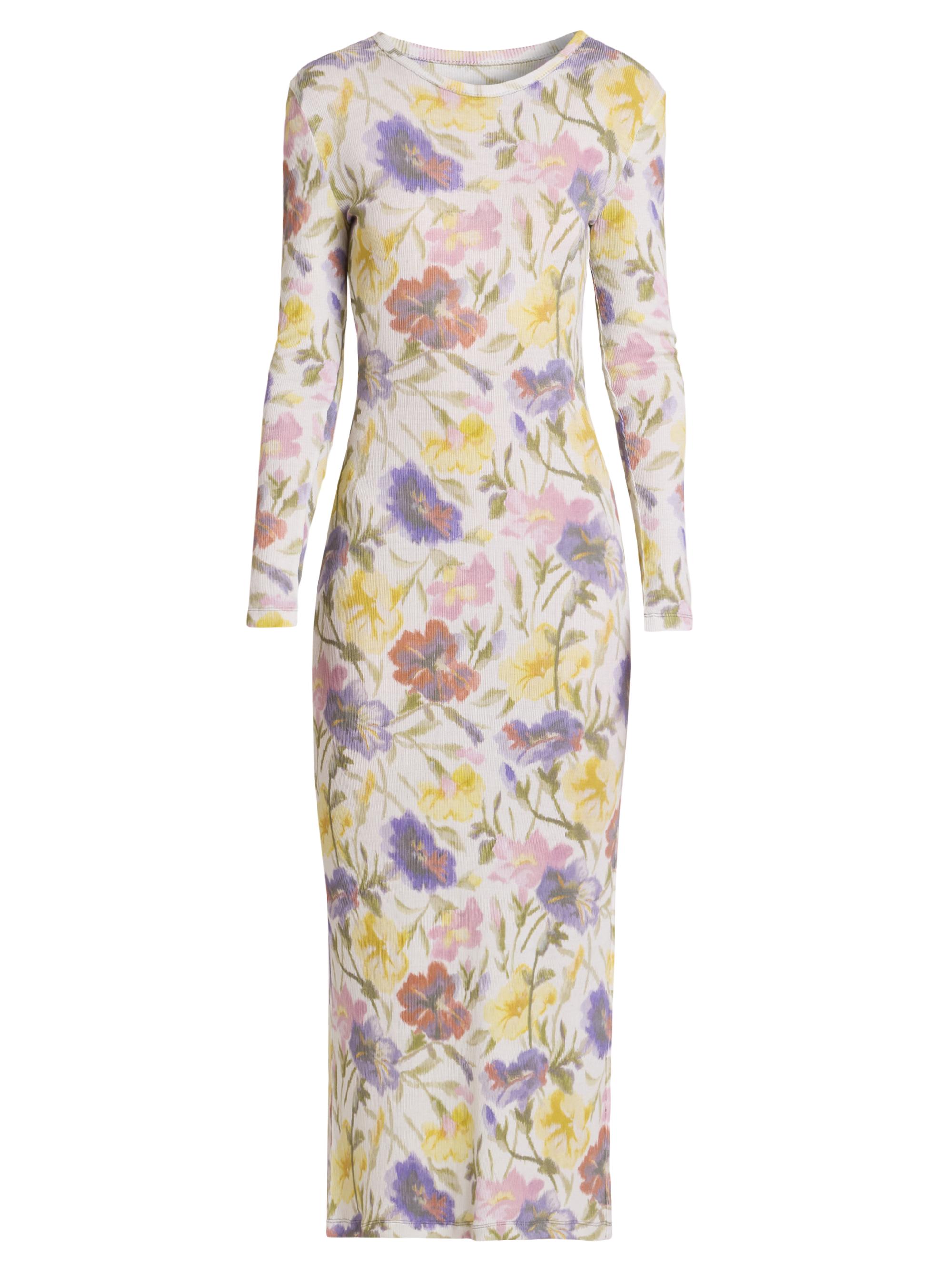 LOEWE Women's Floral Body-Con Midi-Dress