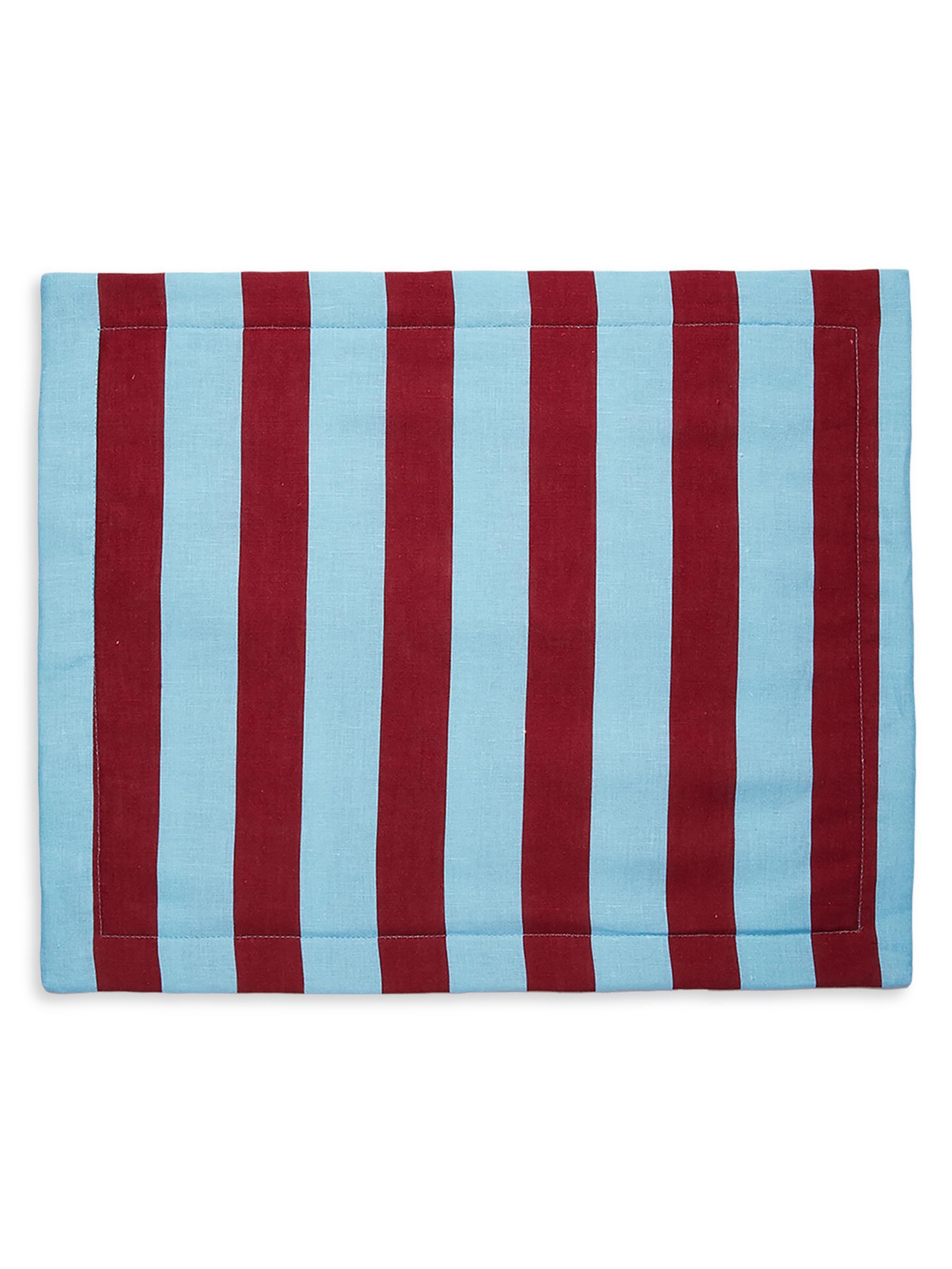 La DoubleJ Placemats Set of 2 (13.7''x 17.7'') - Riga Bordeaux