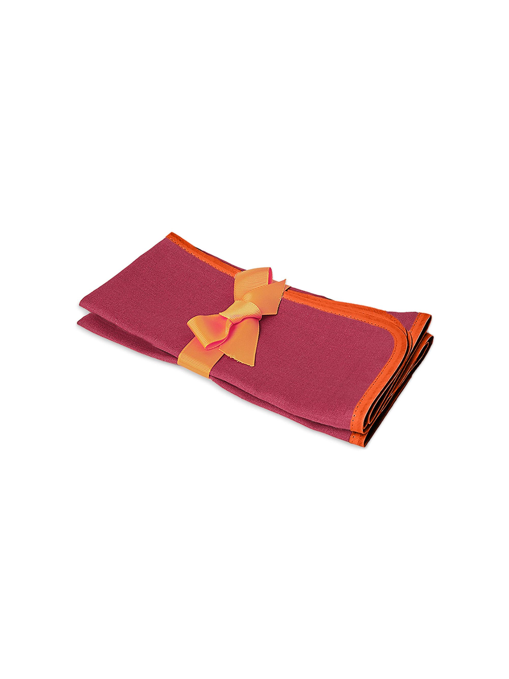 La DoubleJ Large Napkins Set of 2 (17.7''x 17.7'') - Rainbow Raspberry