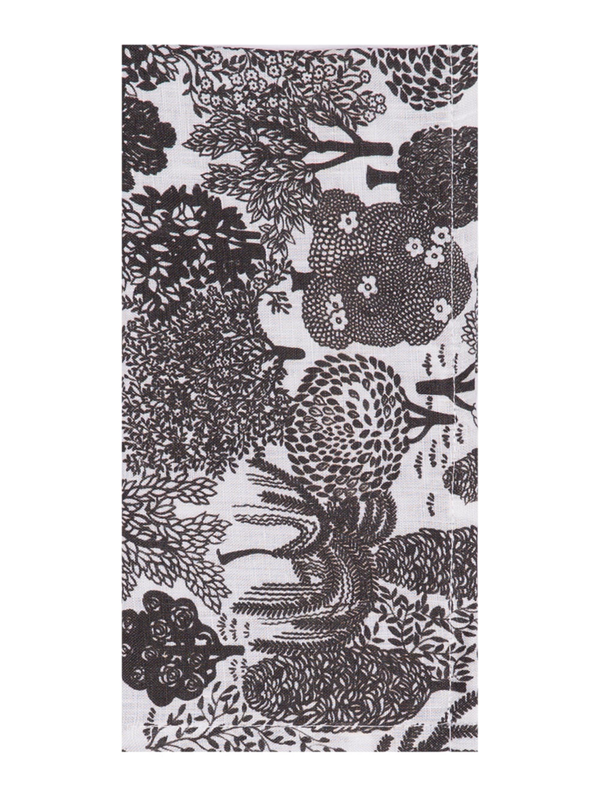 La DoubleJ Large Napkins Set of 6 (17.7'' x 17.7'') - Bosco Dark Green