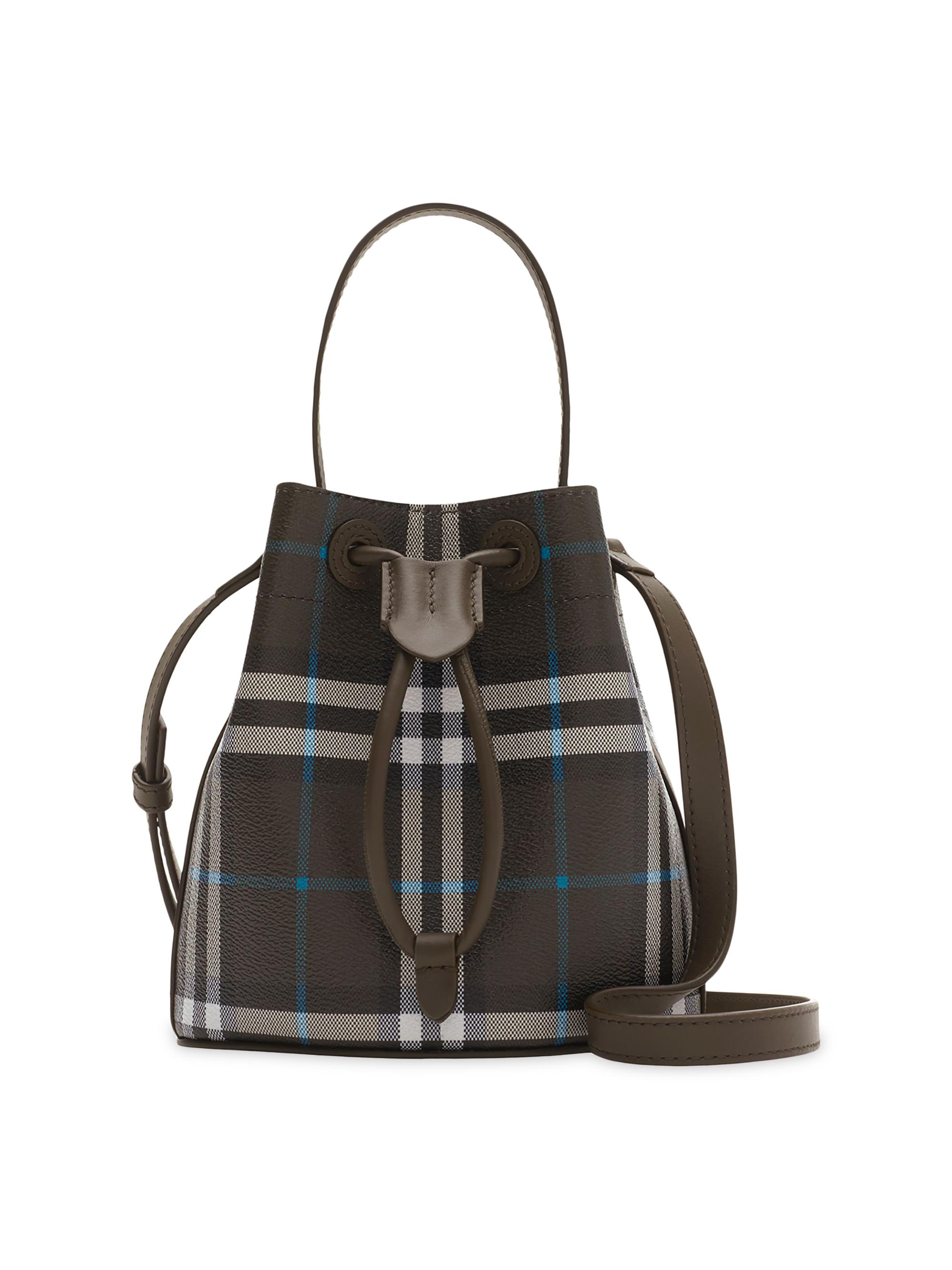 Burberry Women's Mini Check Bucket Bag - Snug Ip Check
