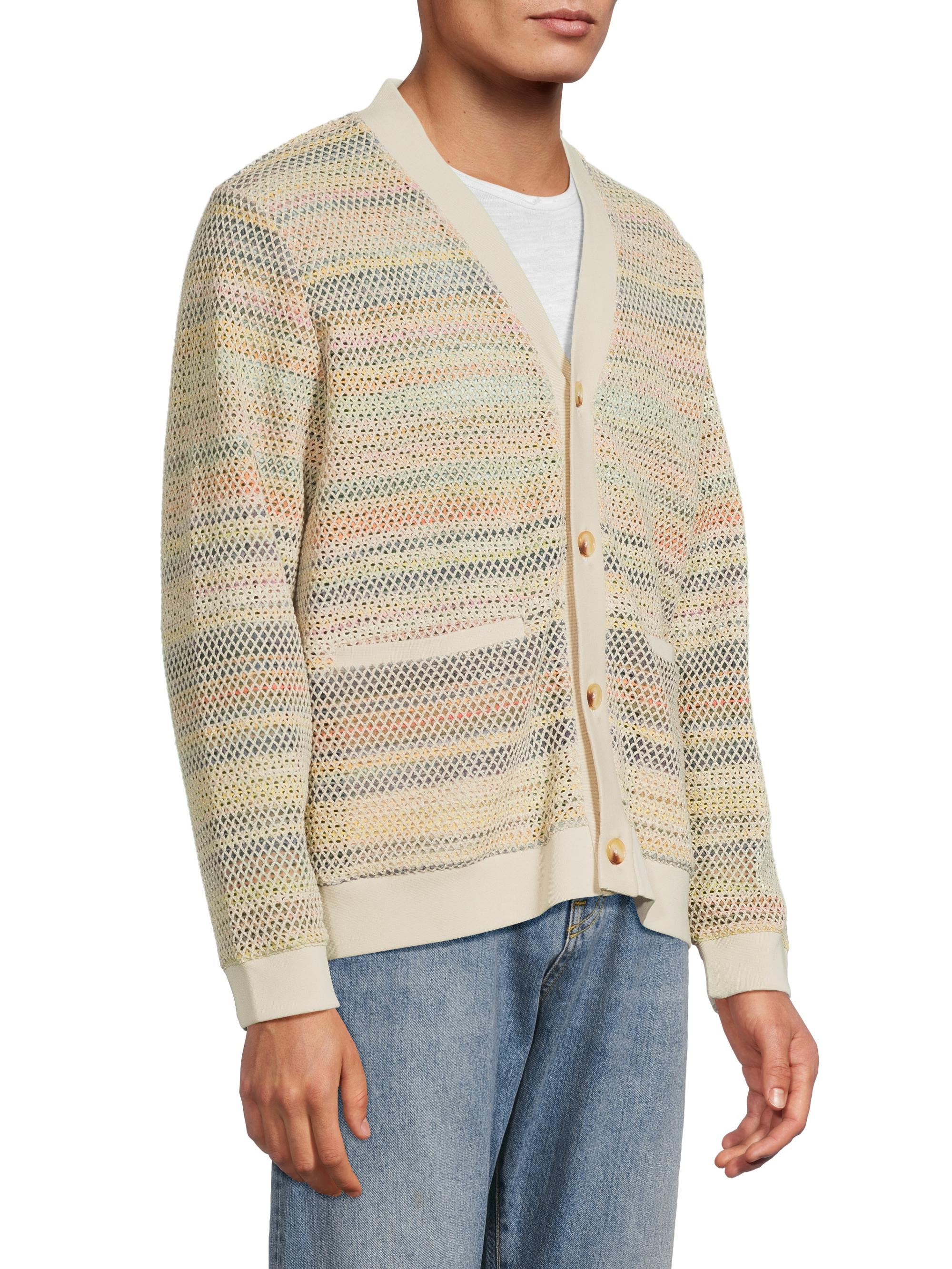【完売品】　Santaku shear mesh cardigan SANTAKU】shear mesh cardigan