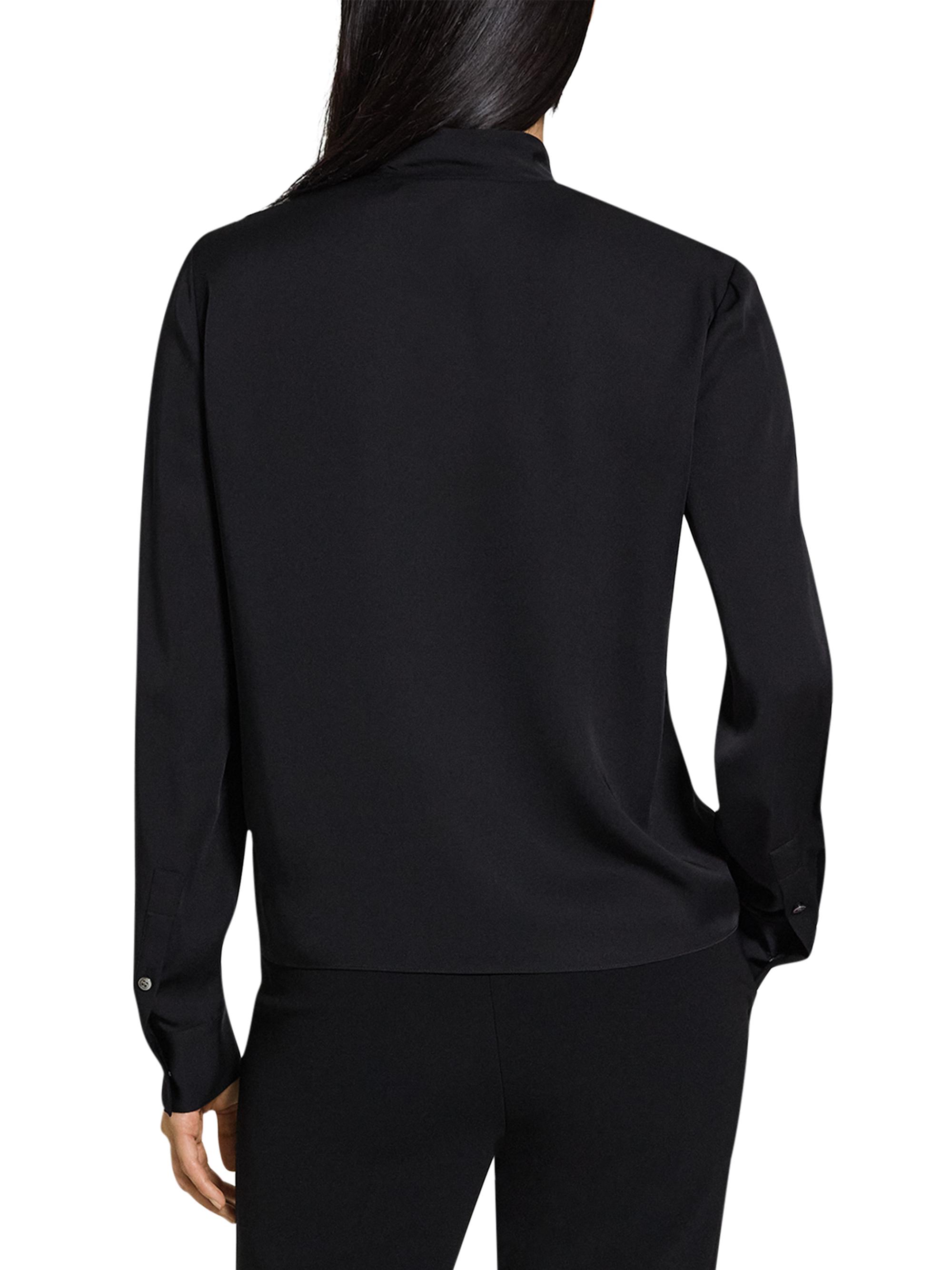 Theory Silk Tie-Neck Blouse | Saks Fifth Avenue