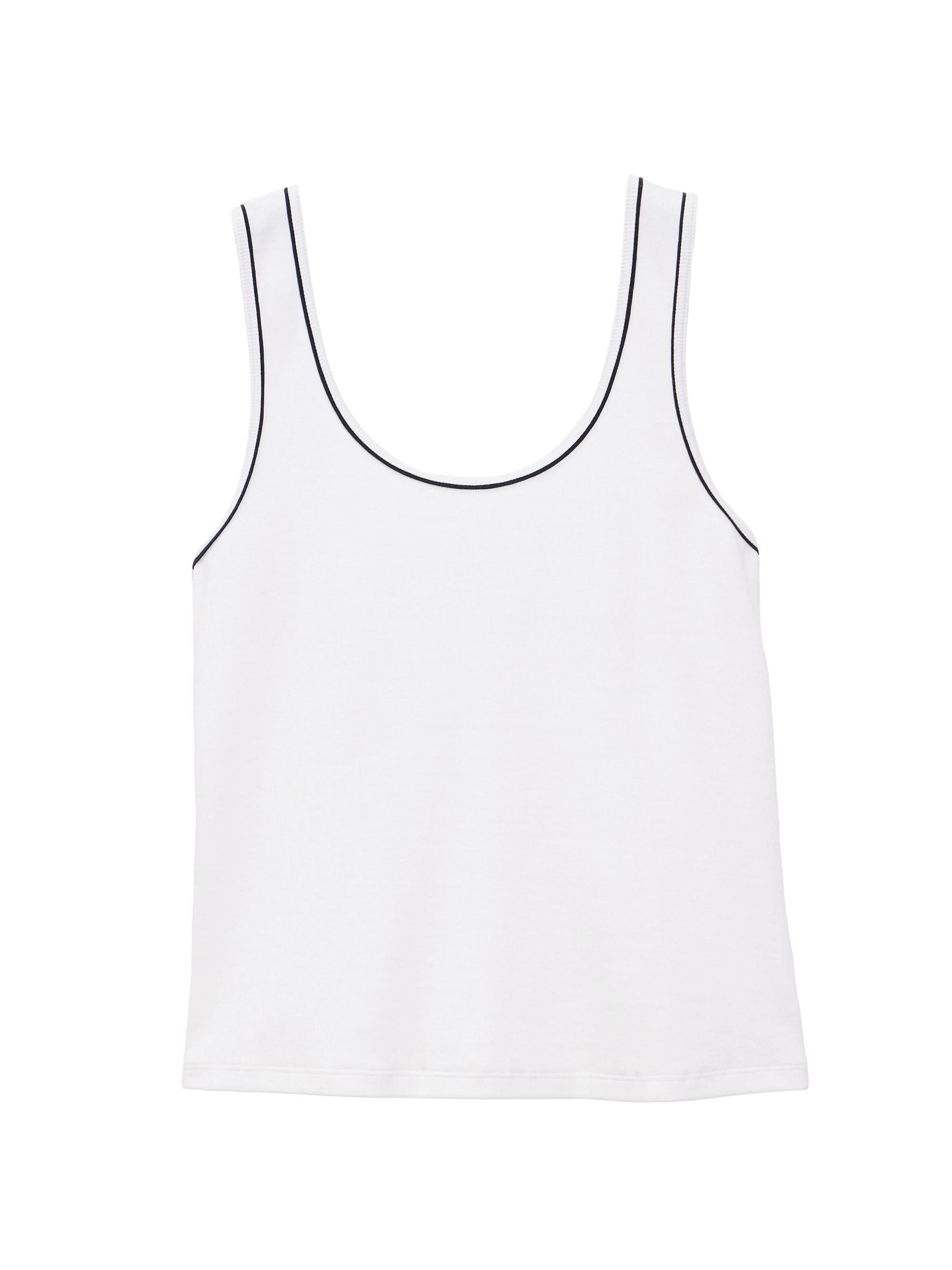 Theory Women's Ribbed Stretch Cotton Scoopneck Tank -