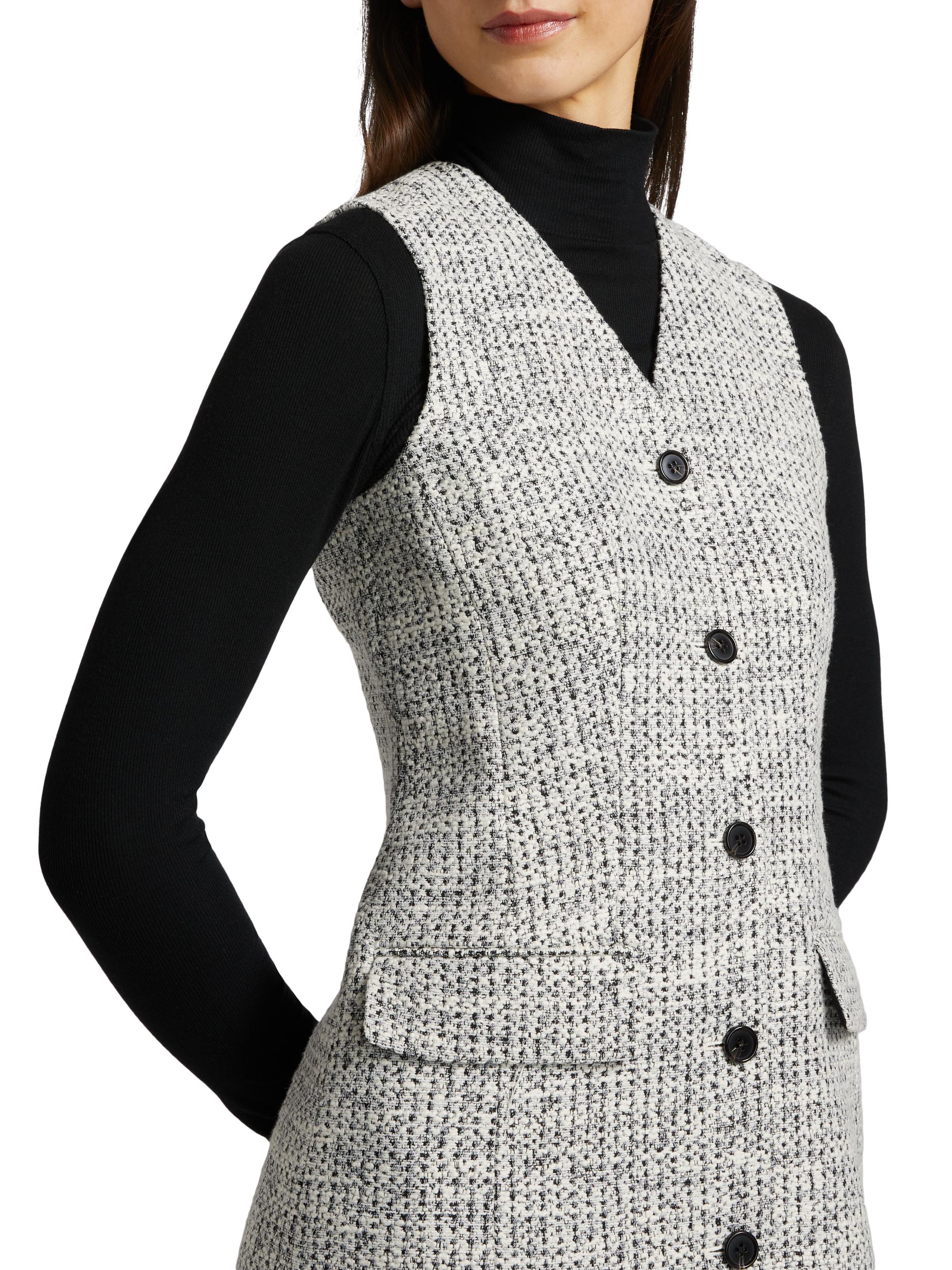 Theory Tweed Blazer Minidress | Saks Fifth Avenue