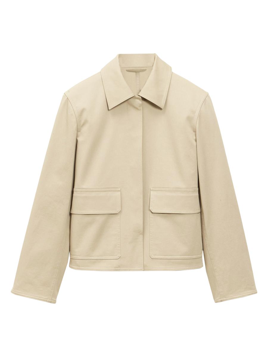 Theory Cotton Boxy Patch Jacket | Saks Fifth Avenue