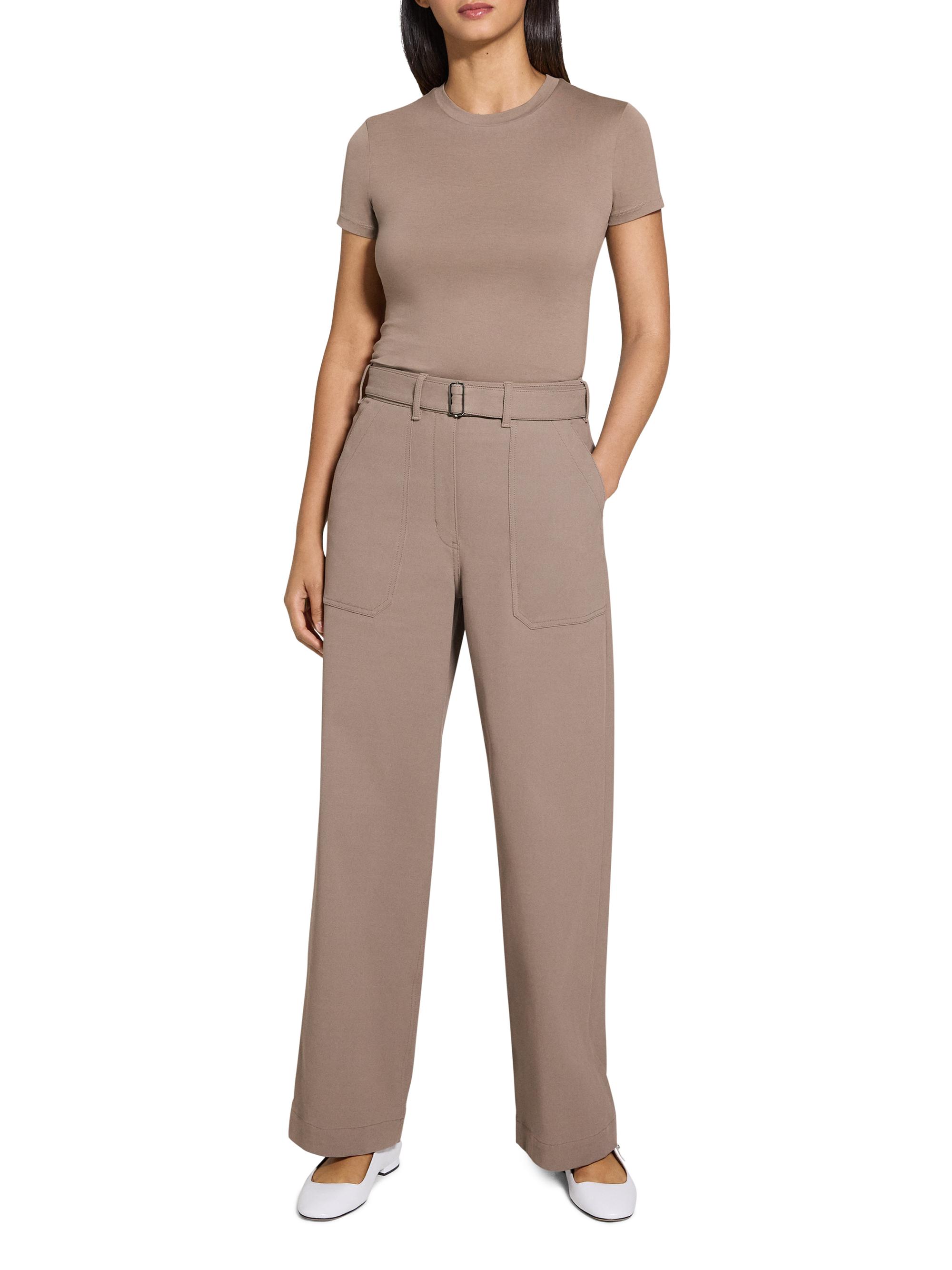 Theory Utility Wide-Leg Pants | Saks Fifth Avenue