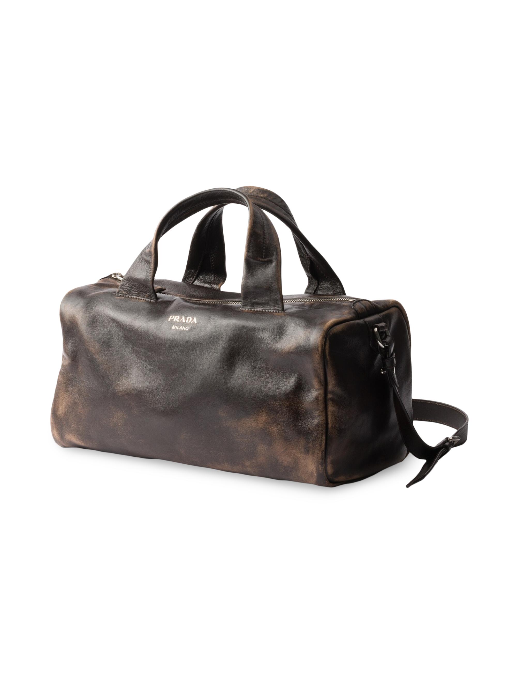 Prada Nappa Leather Duffle Bag | Saks Fifth Avenue