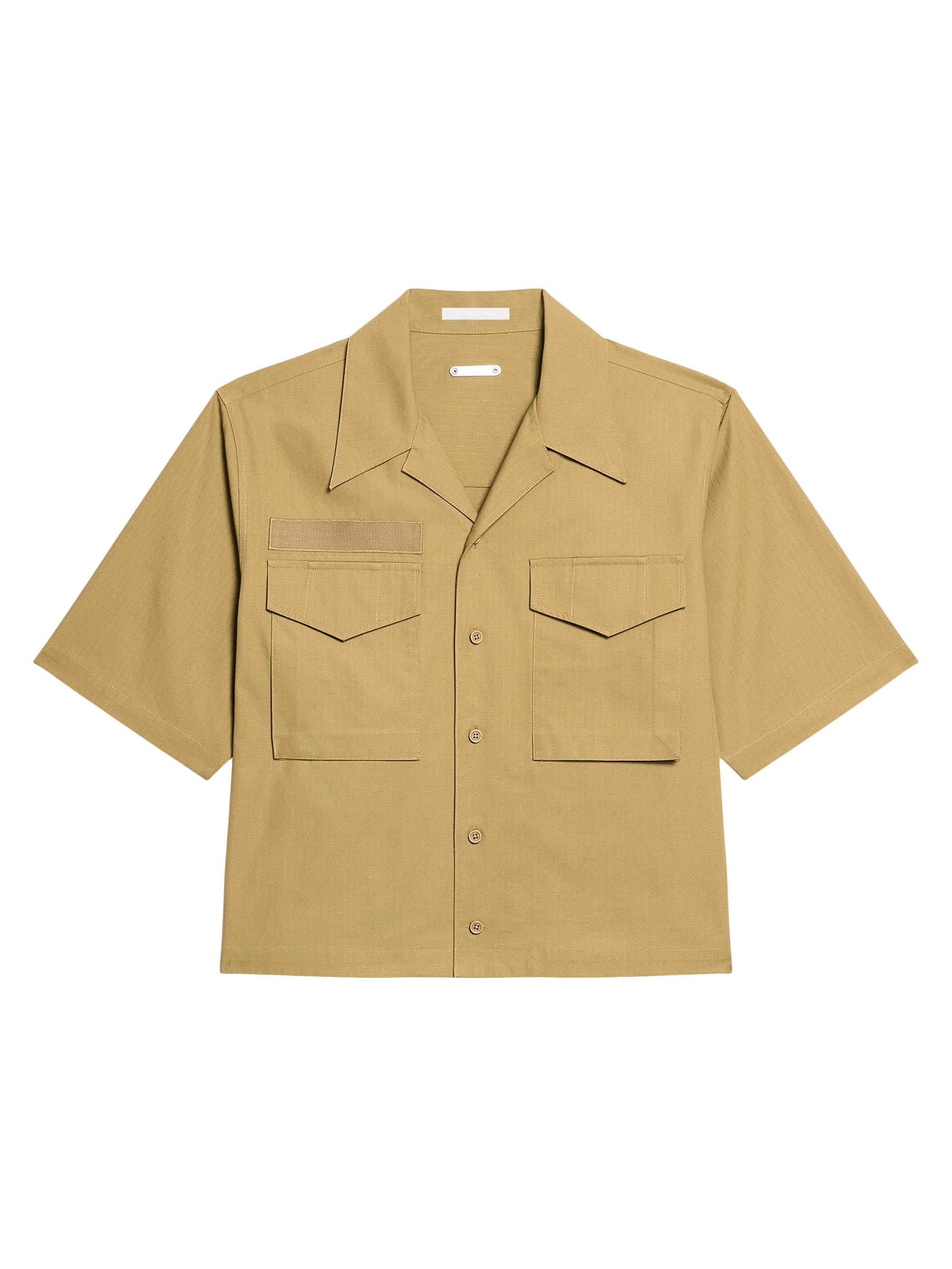 Helmut Lang Men's Field Boxy-Fit Shirt - Warm Khaki
