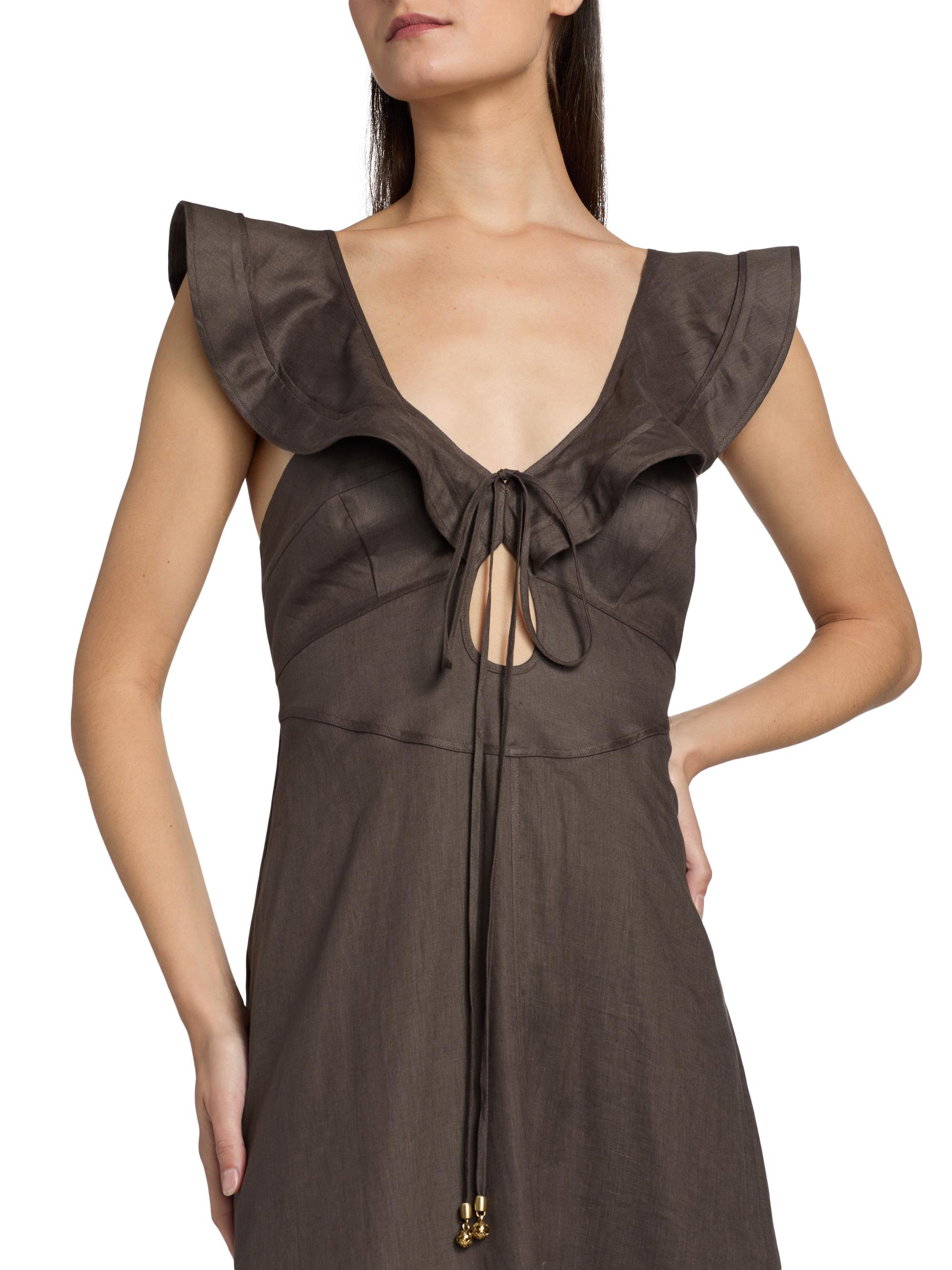 Zimmermann Rhiannon Flutter Midi-Dress | Saks Fifth Avenue