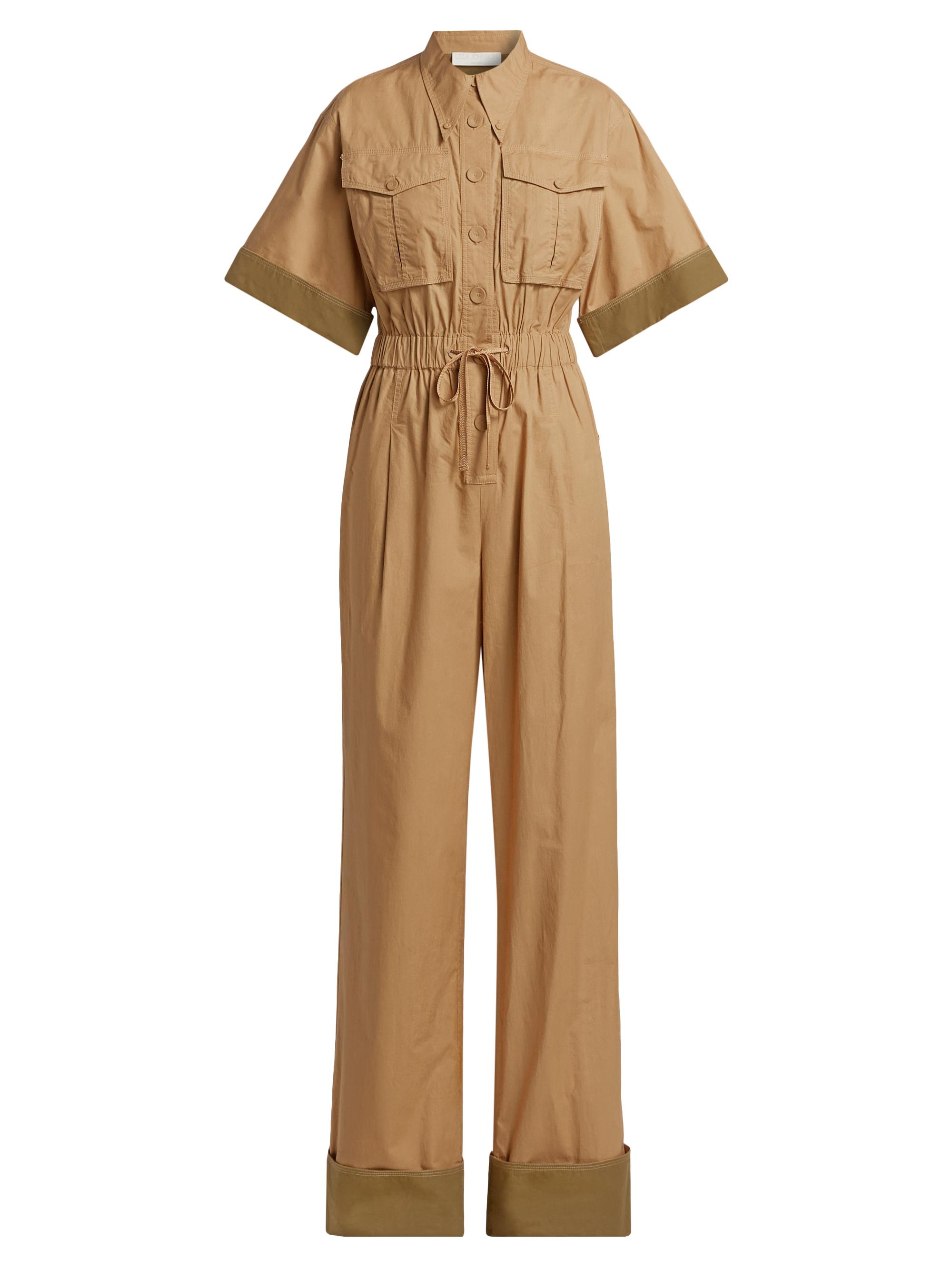 Ulla Johnson Franz Colorblock Poplin Jumpsuit | Saks Fifth Avenue