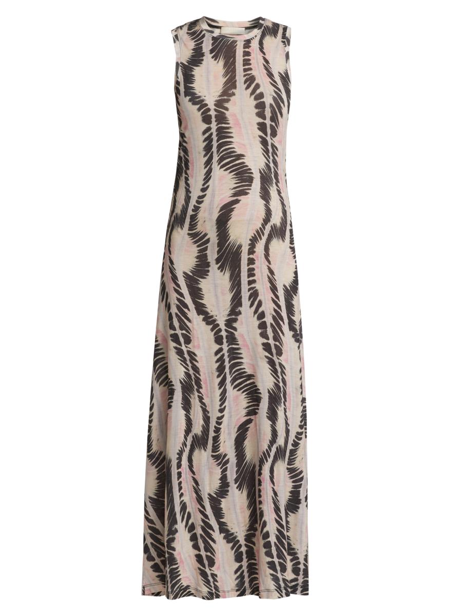 Ulla Johnson Orla Abstract Striped Tank Midi-Dress | Saks Fifth Avenue