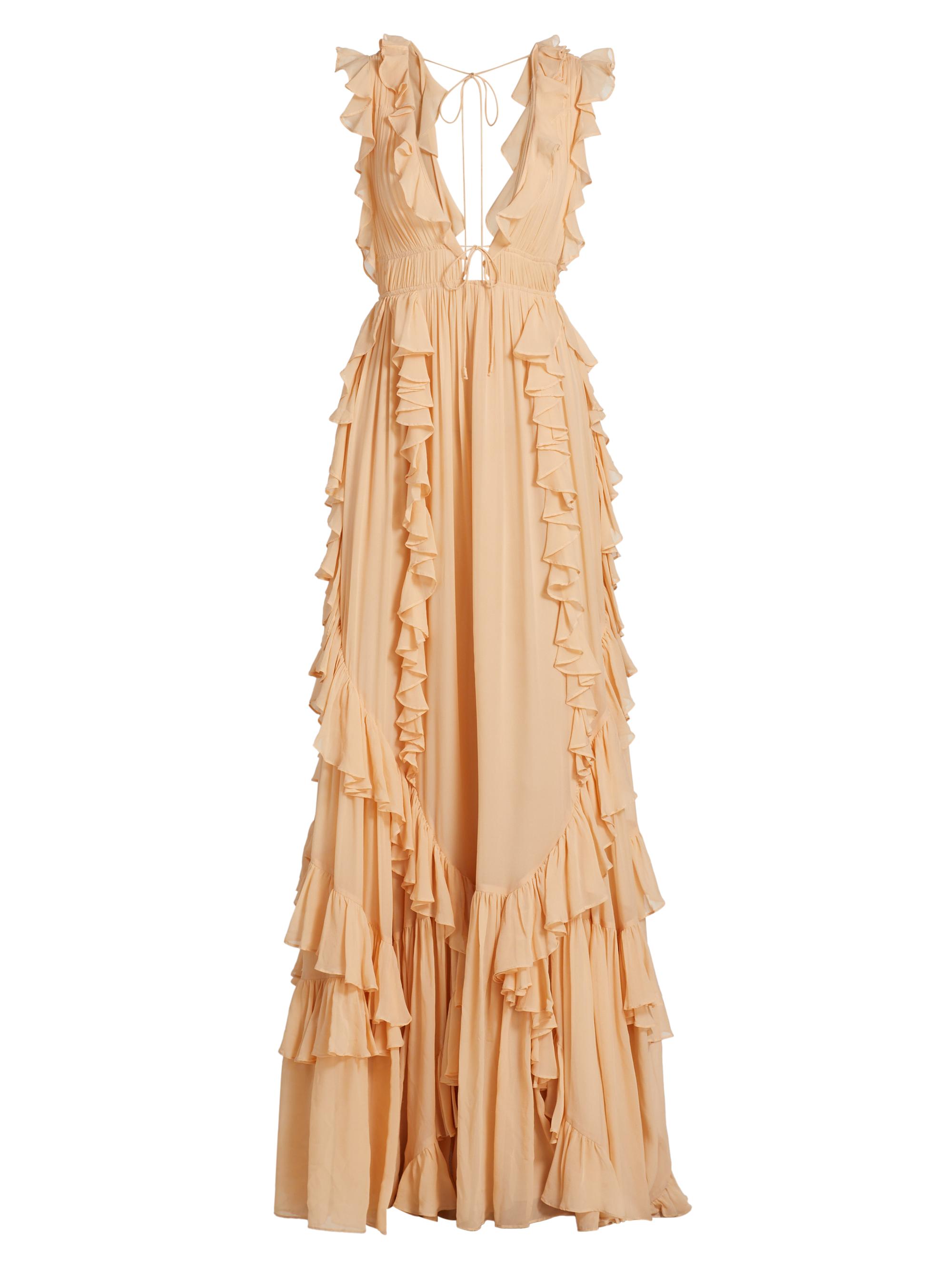 Ulla Johnson Florella Ruffled Silk Georgette Gown | Saks Fifth Avenue