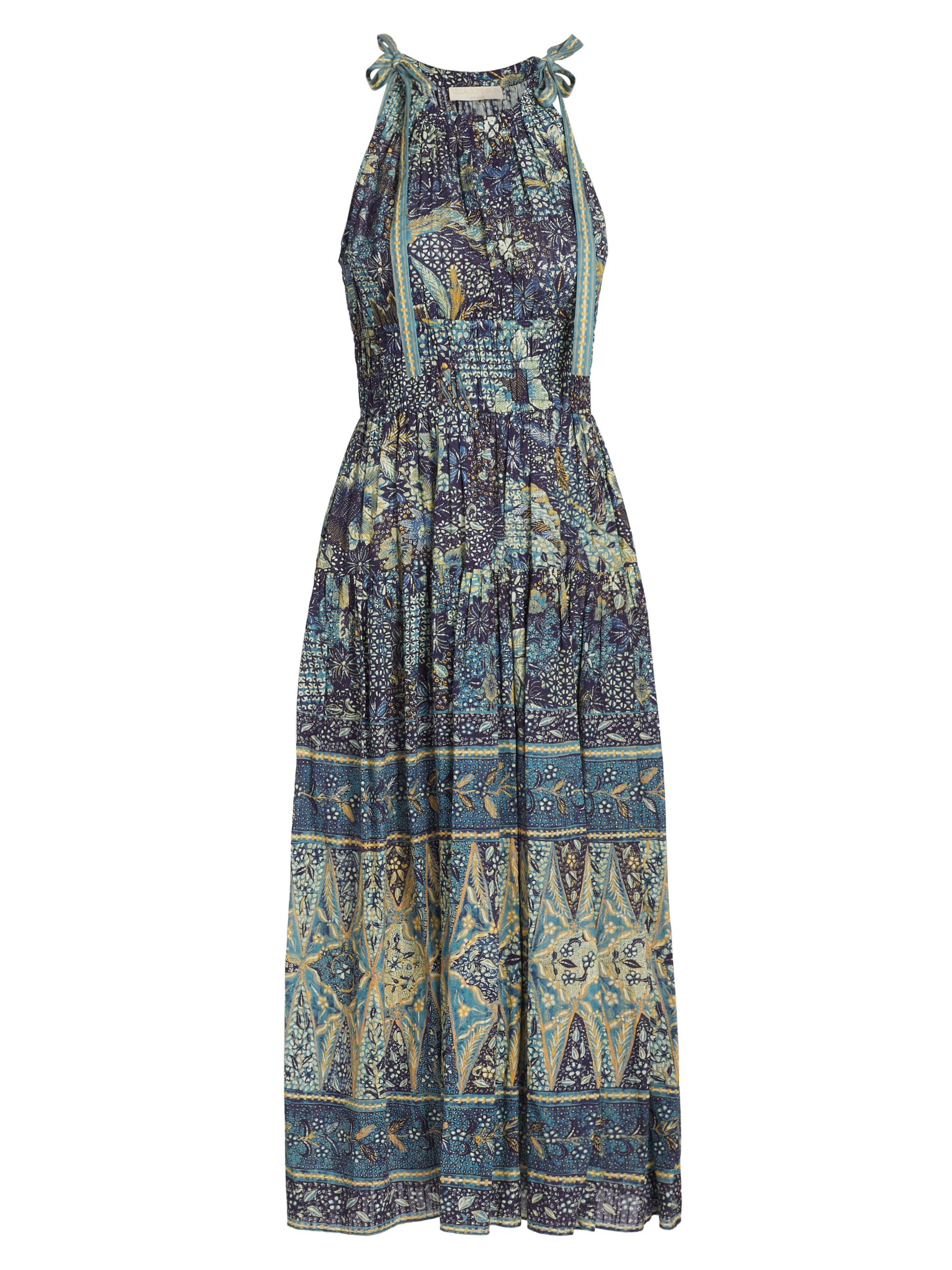 Ulla Johnson Women's Essie Patchwork Batik Midi-Dress - Portofino