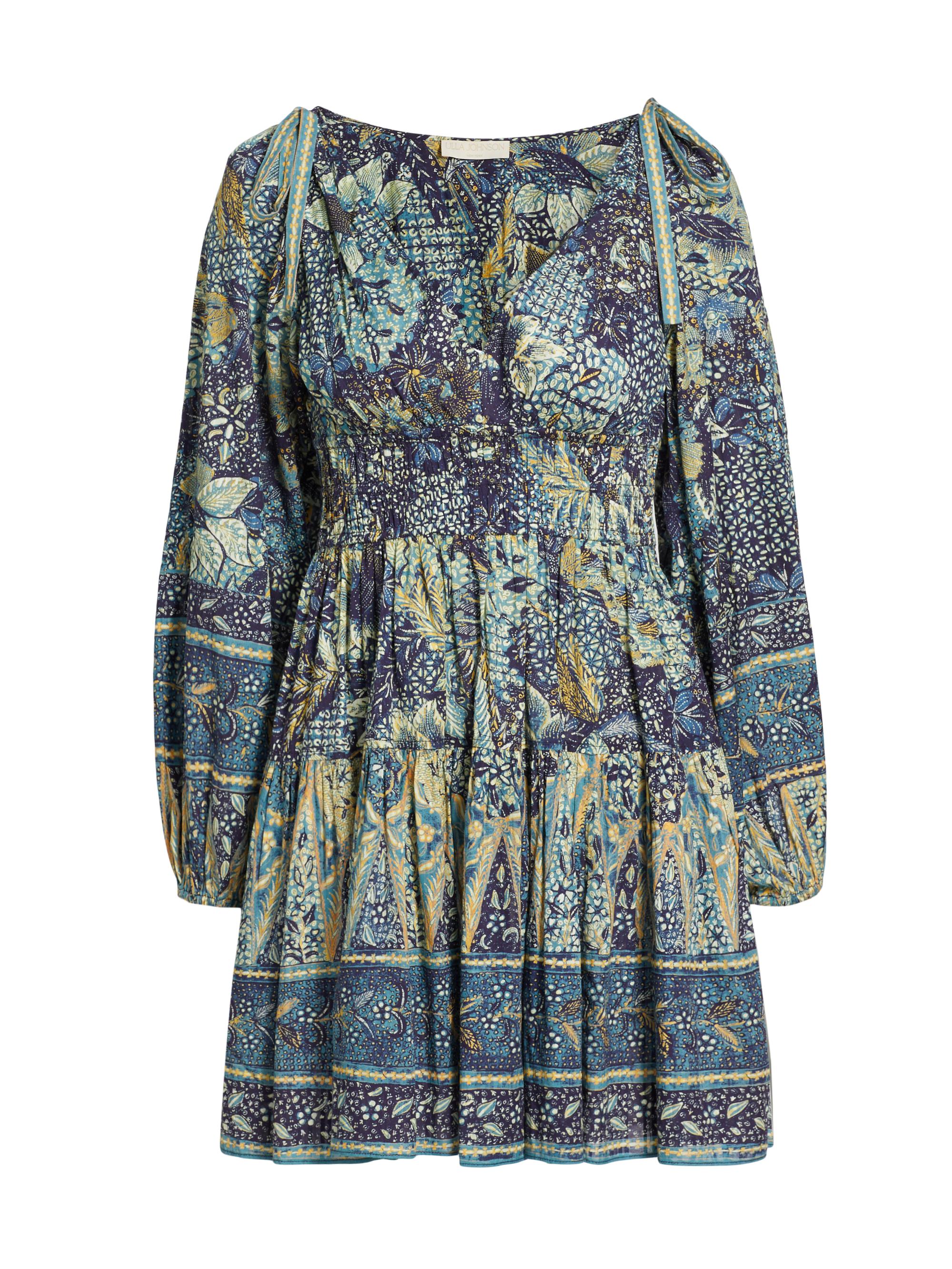 Ulla Johnson Women's Anika Floral Patchwork Minidress - Portofino