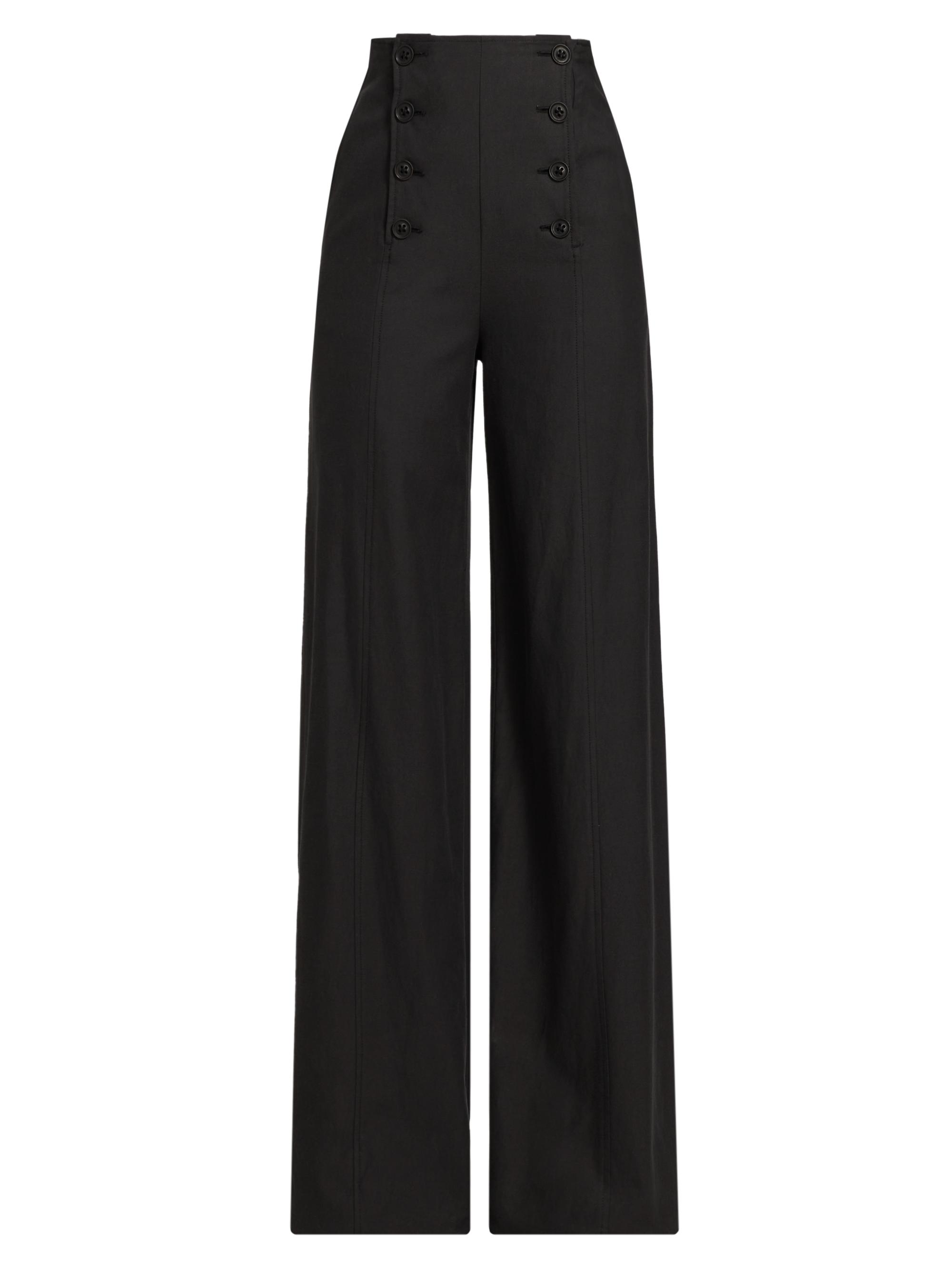 Ulla Johnson Women's Yalena Wide-Leg Sailor Pants - Noir