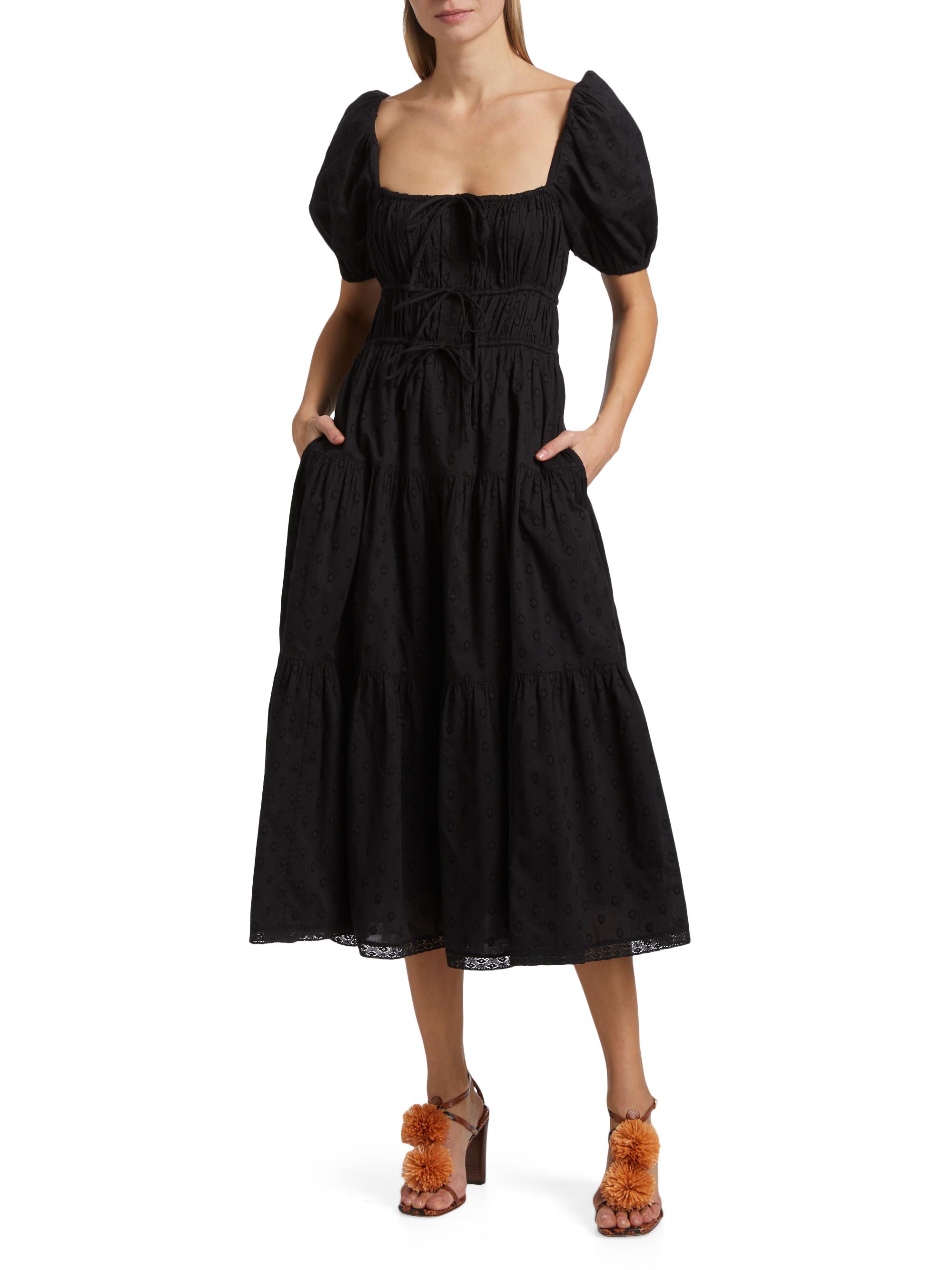 knee length dresses for ladies Red Palma Vista Print V Neck Maxi Mira Dress – SABO