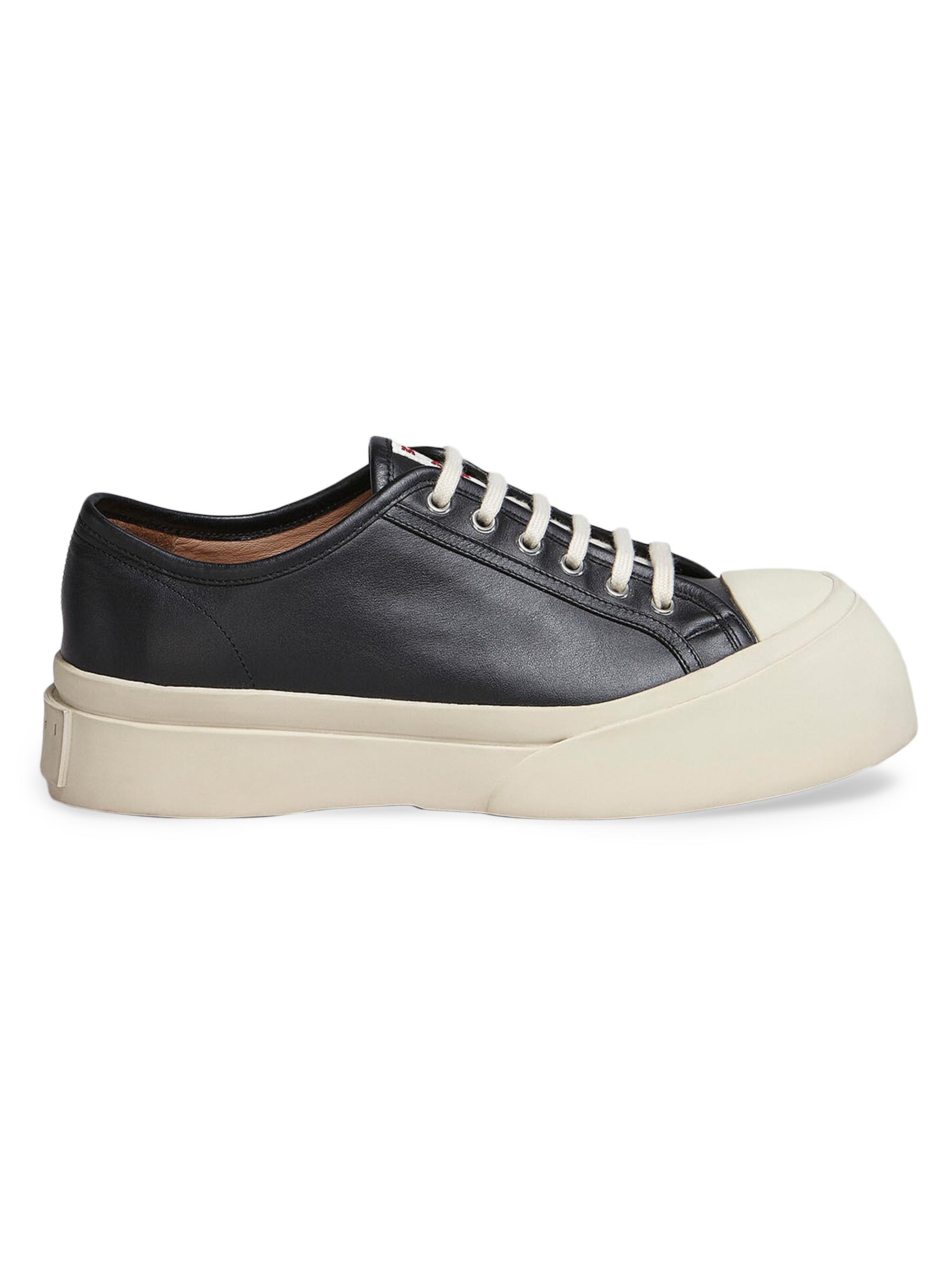 Marni Men's 45MM Leather Low-Top Platform Sneakers - Black
