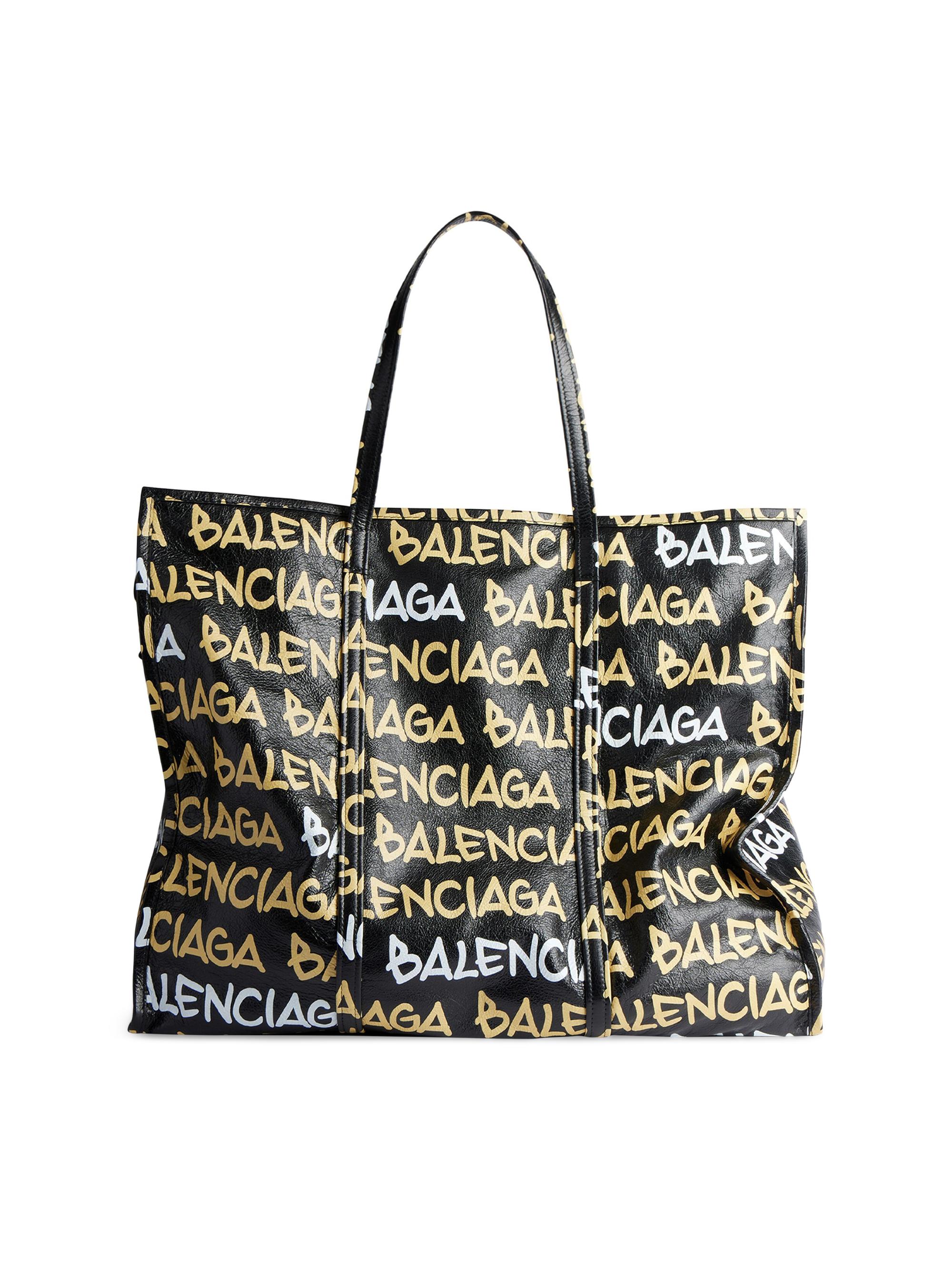 Balenciaga Women's Bazar  Shopper Bag - Black Beige