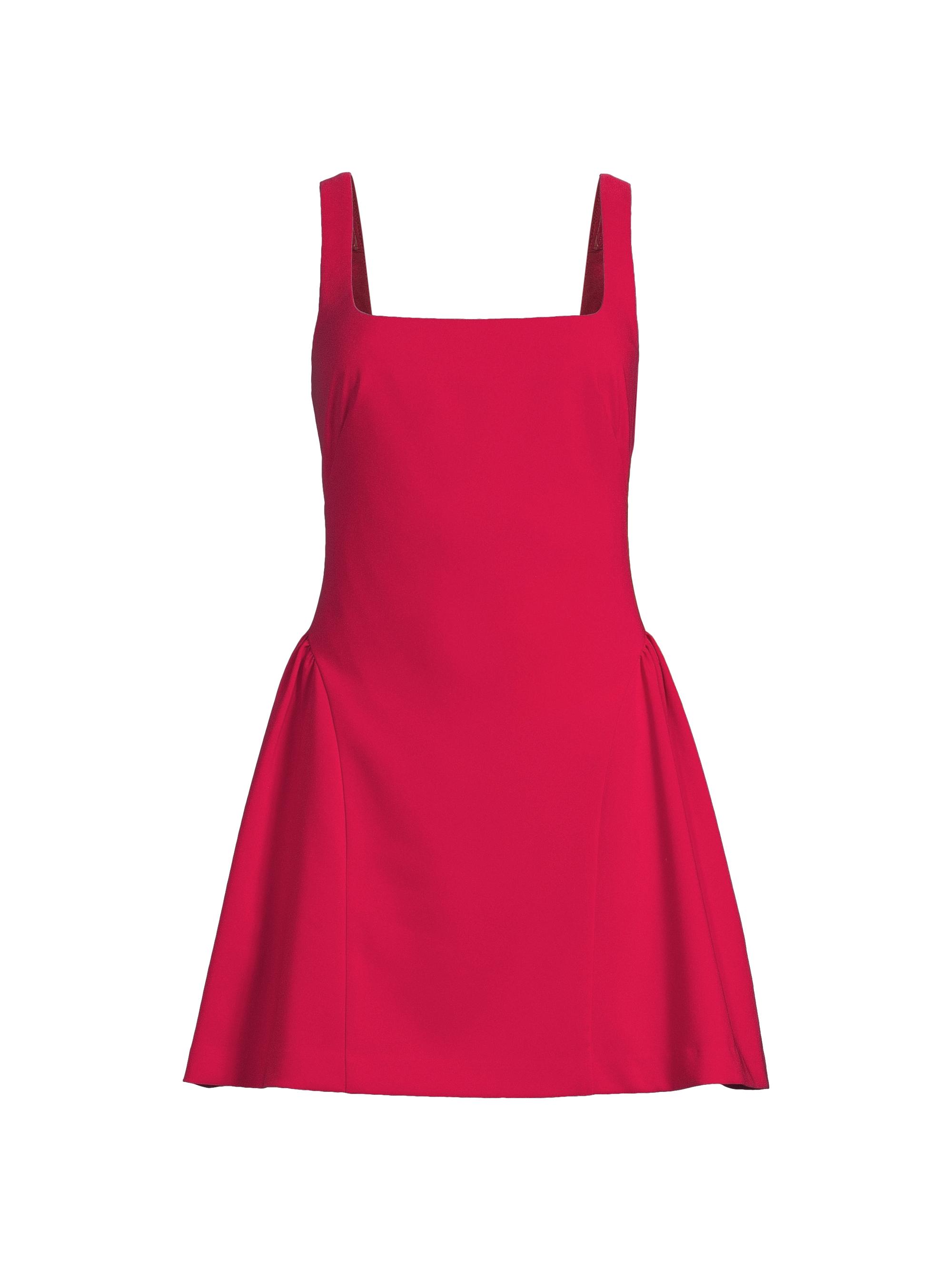Liv Foster Women's Crepe Squareneck Minidress - Red Ruby