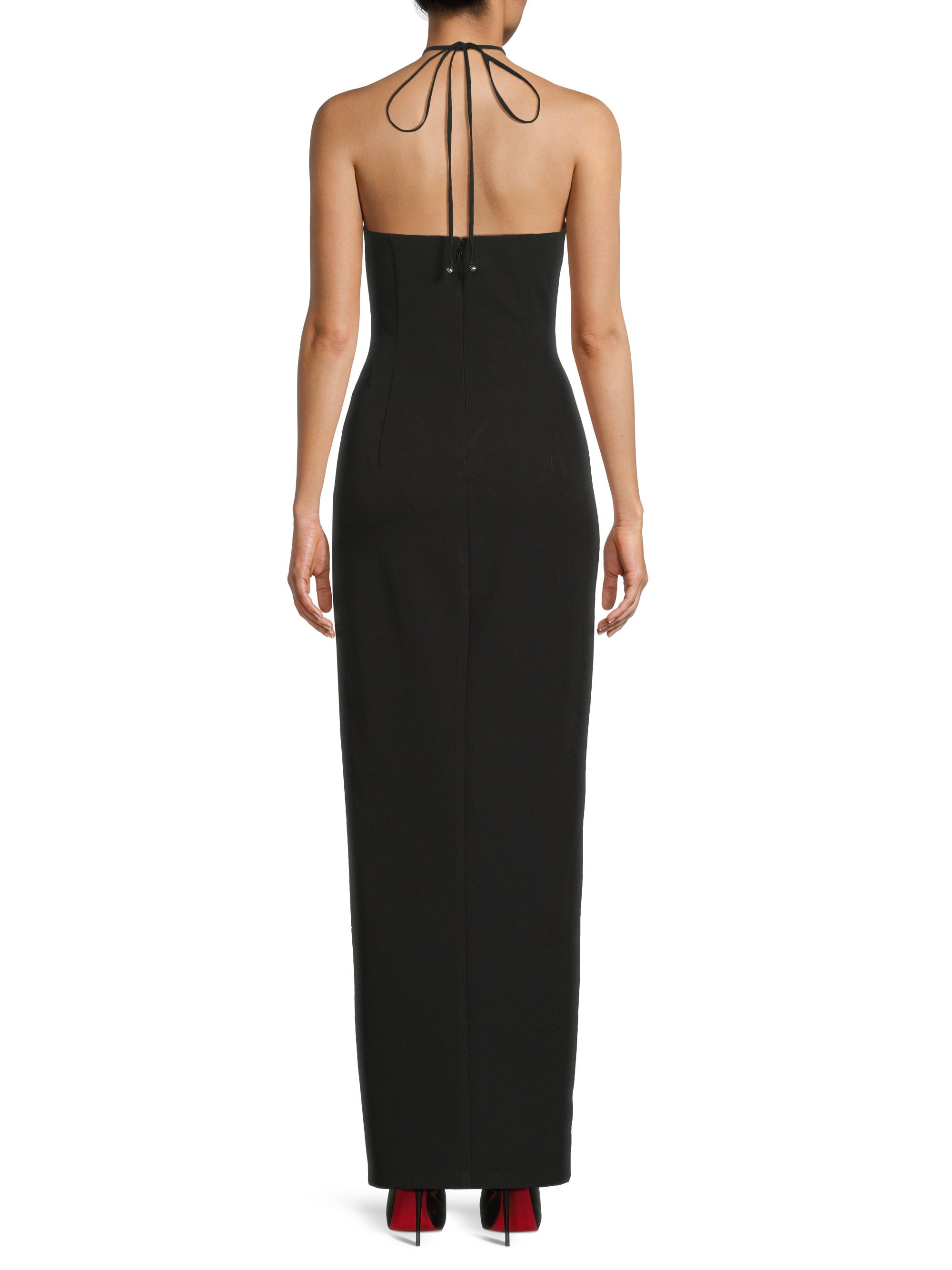 Liv Foster Halterneck Crepe Maxi Dress | Saks Fifth Avenue