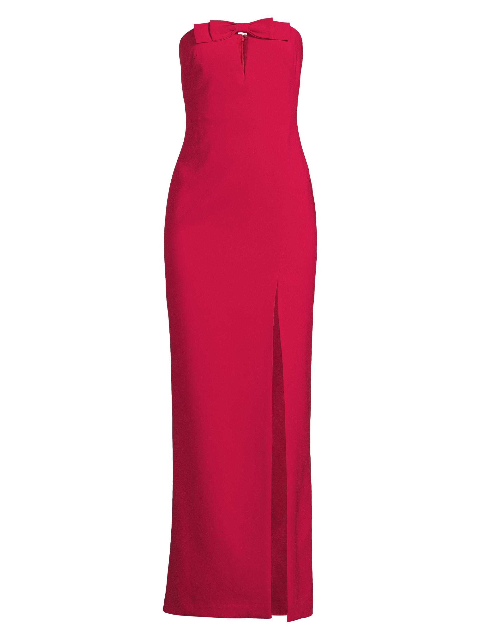 Liv Foster Women's Crepe Strapless Maxi Dress - Red Ruby