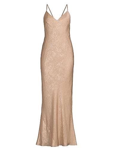 liv foster dresses Printed Gown, 8 / Blue From Liv Foster Liv Foster Madison Strapless Embellished