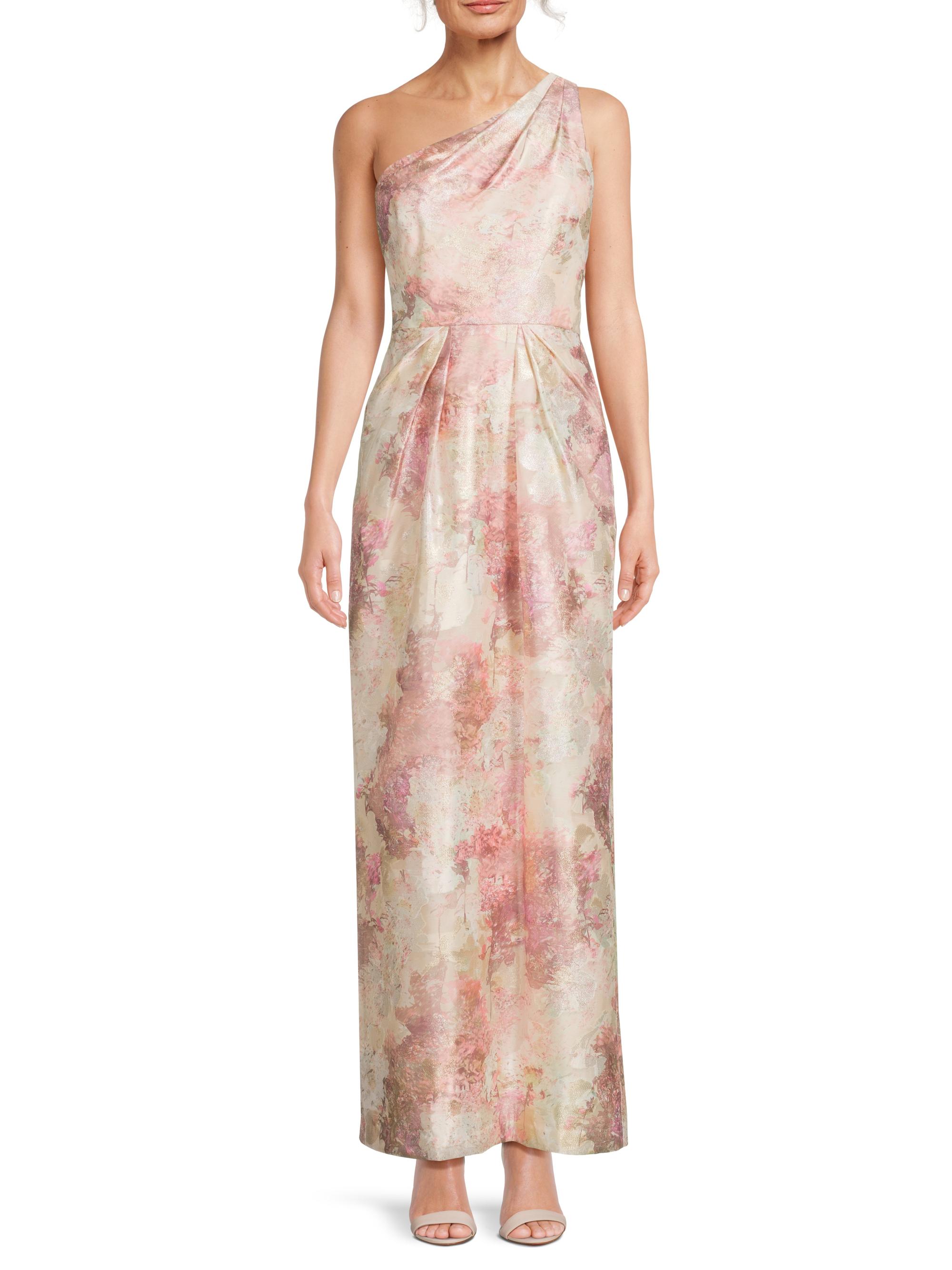 Aidan Mattox Jacquard One-Shoulder Gown | Saks Fifth Avenue