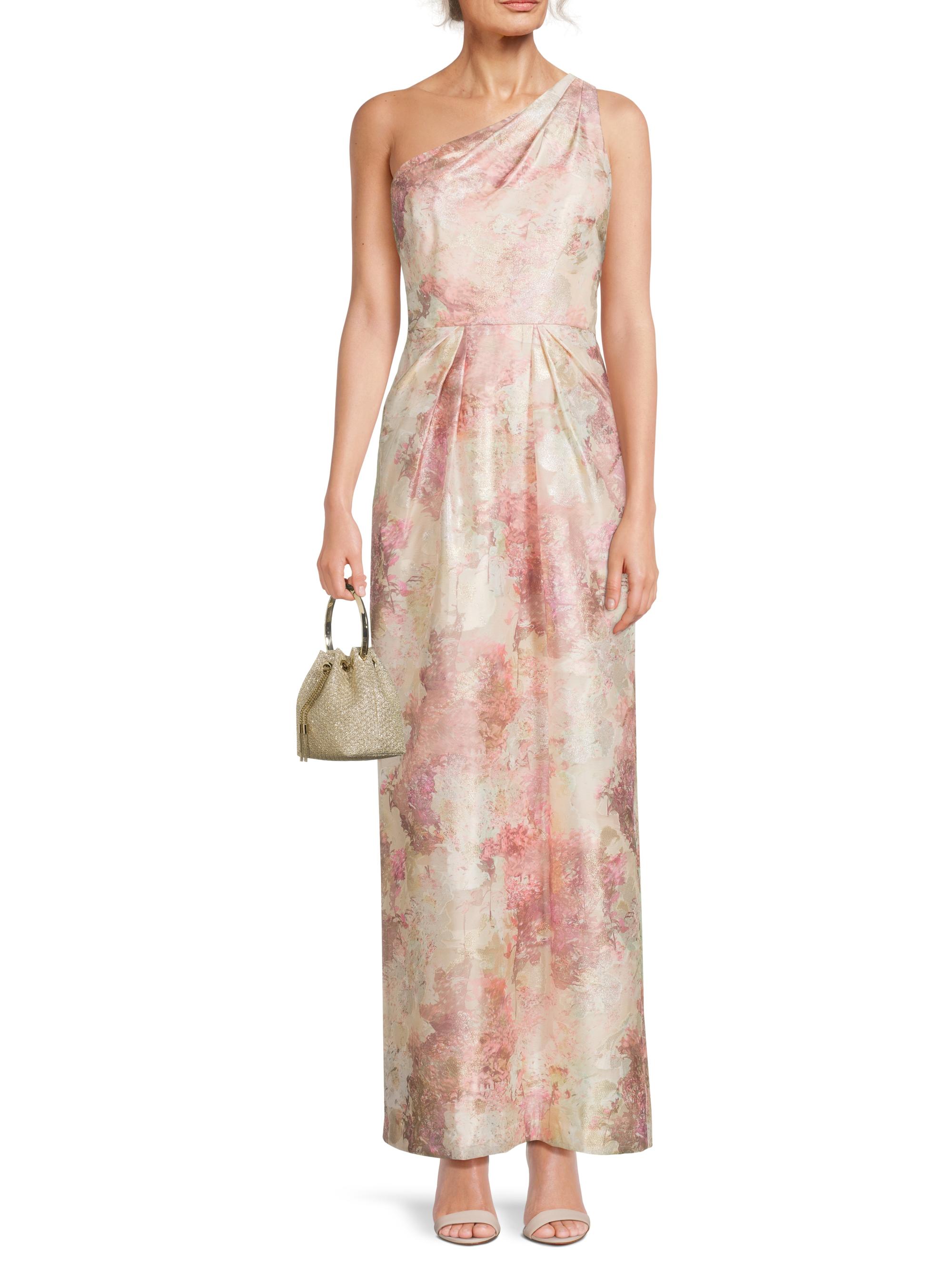 Aidan Mattox Jacquard One-Shoulder Gown | Saks Fifth Avenue