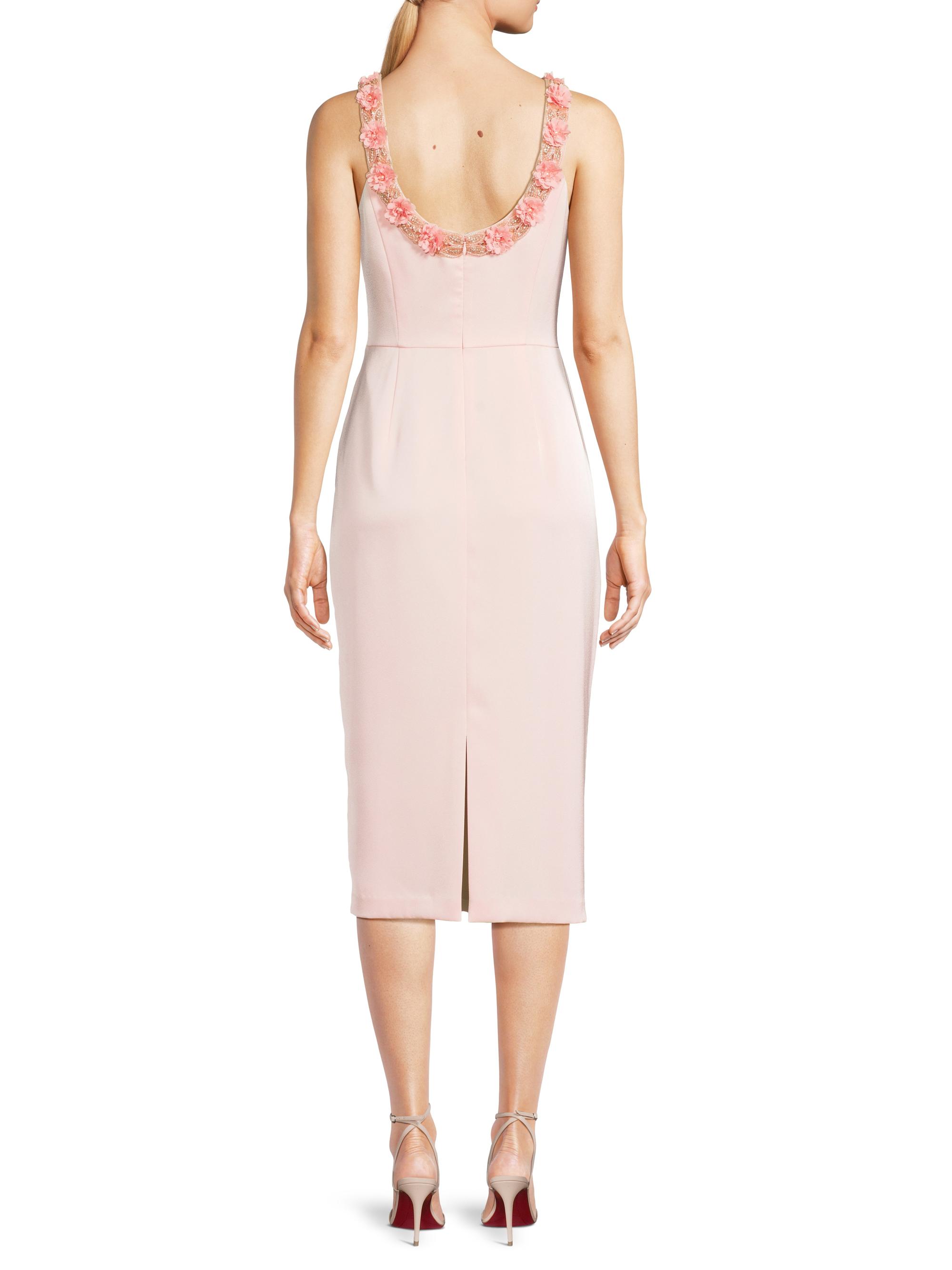 Crepe Satin Midi-Dress