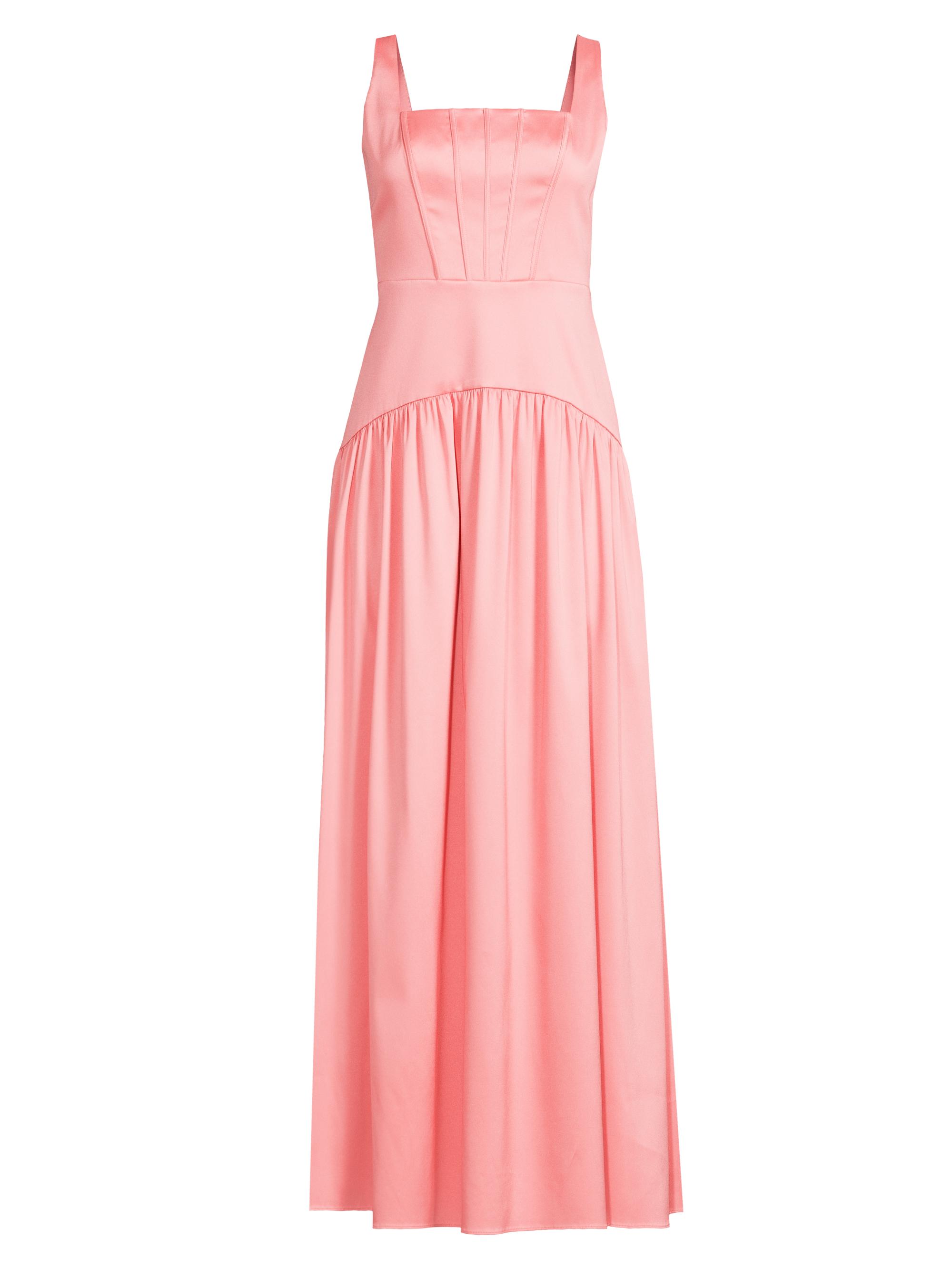 Aidan Mattox Women's Stretch Mikado Dress - Salmon Pink