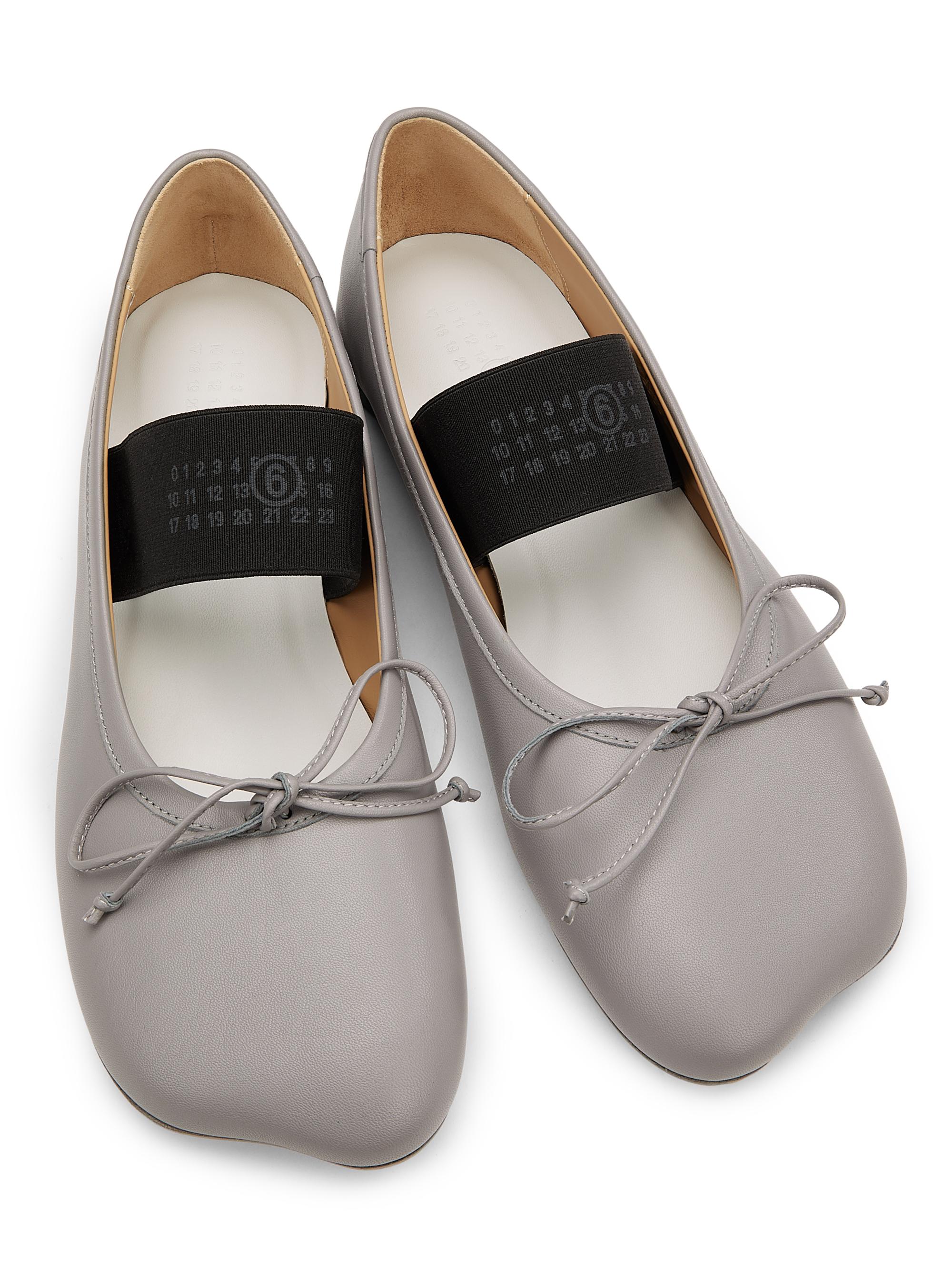MM6 Maison Margiela Anatomic Leather Ballet Flats | Saks Fifth Avenue