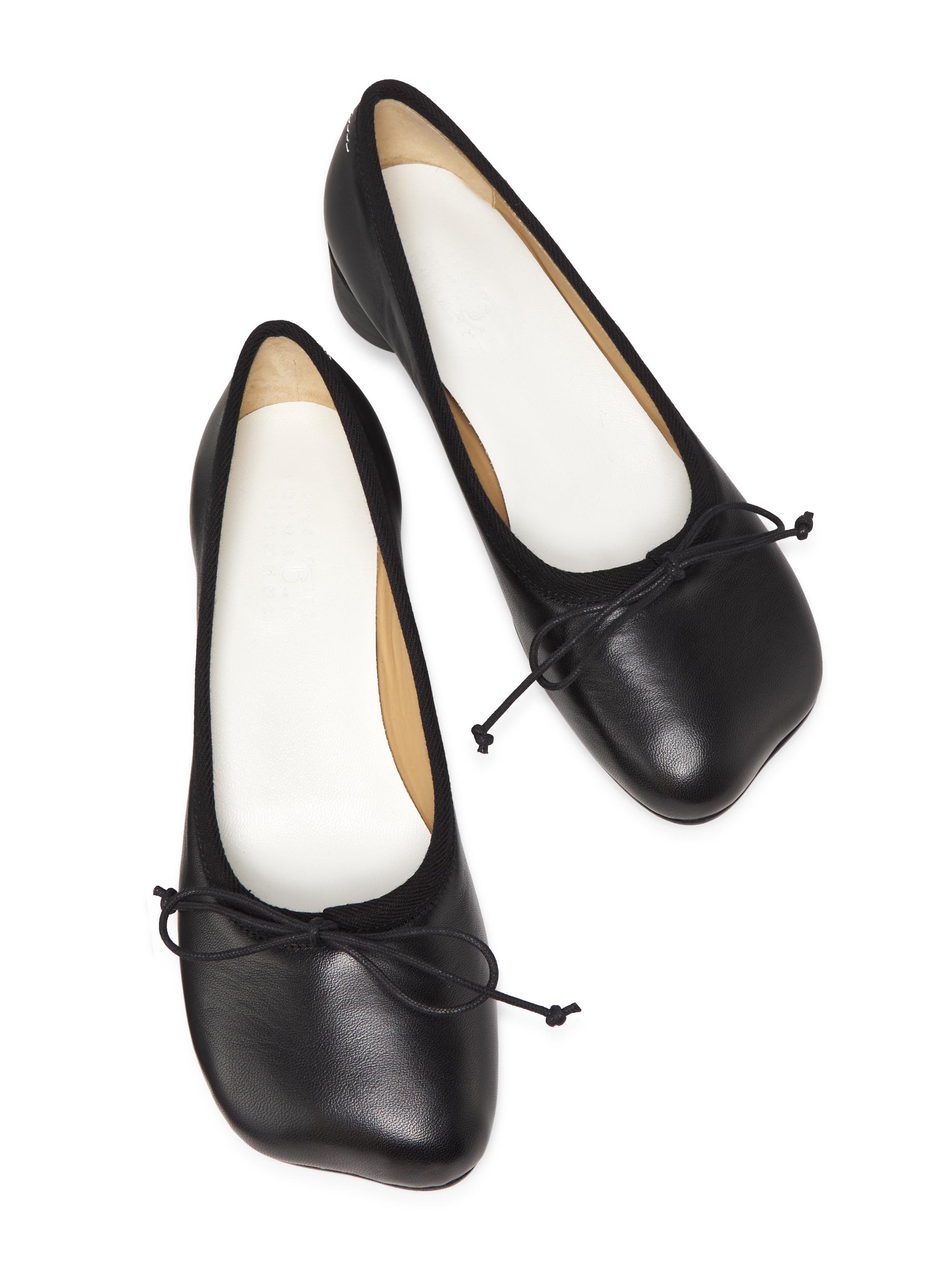 MM6 Maison Margiela 30MM Leather Ballet Shoes | Saks Fifth Avenue