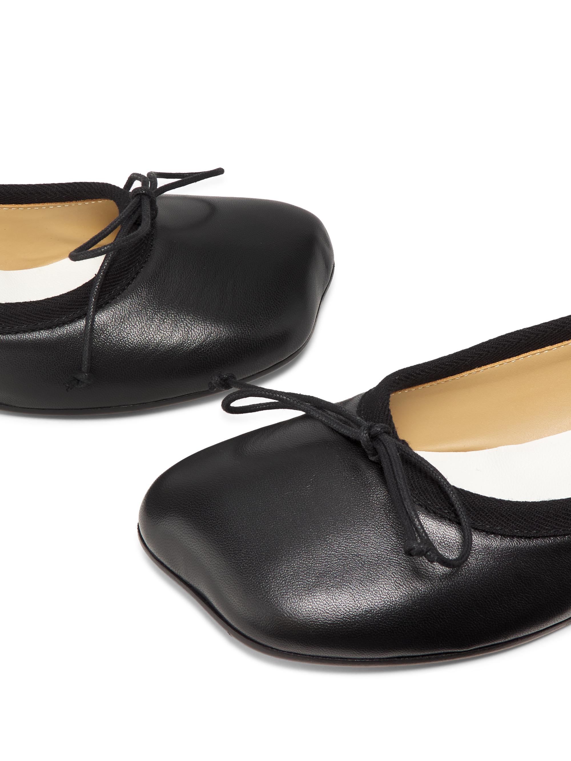 MM6 Maison Margiela 30MM Leather Ballet Shoes | Saks Fifth Avenue