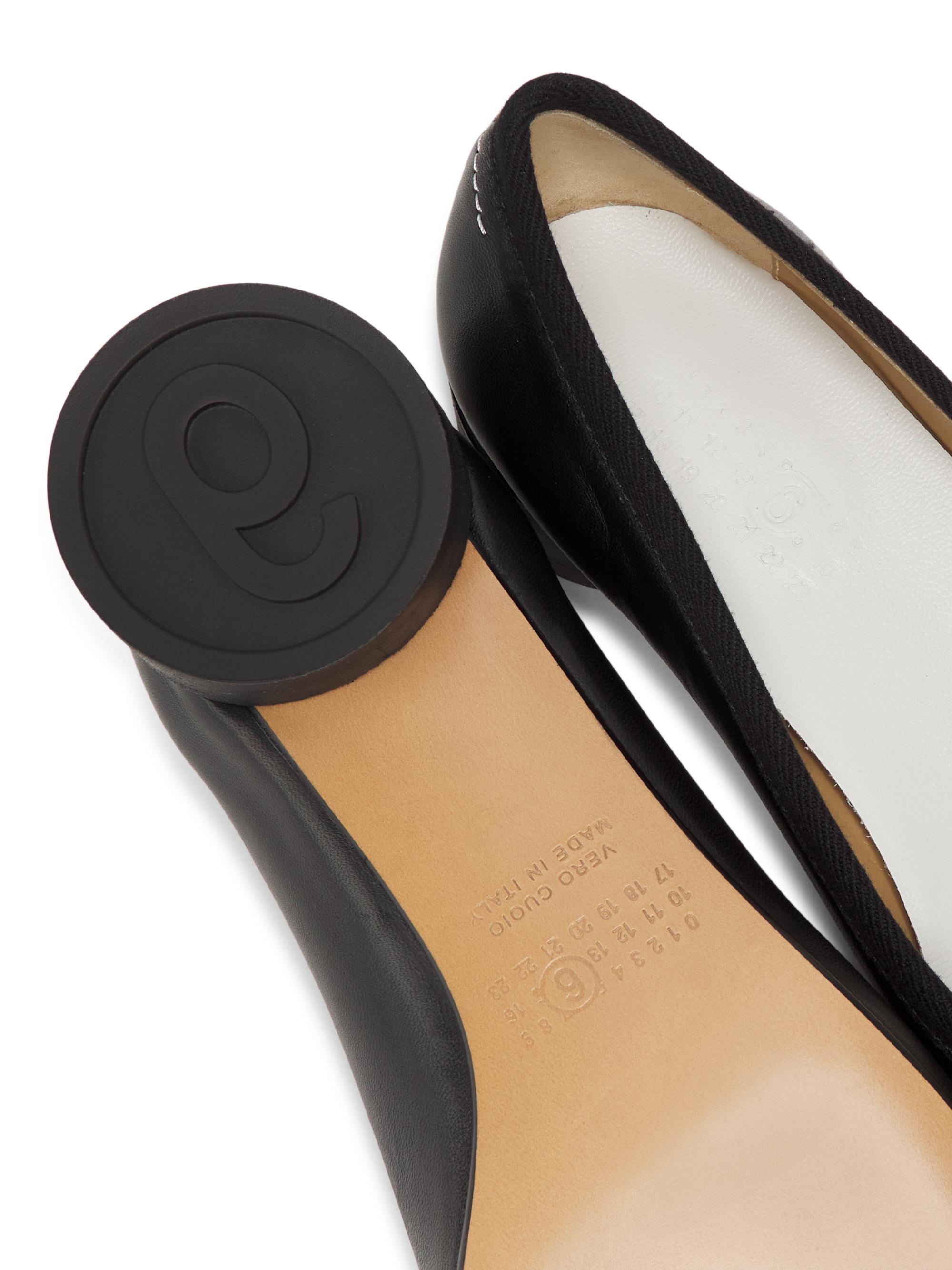 MM6 Maison Margiela 30MM Leather Ballet Shoes | Saks Fifth Avenue