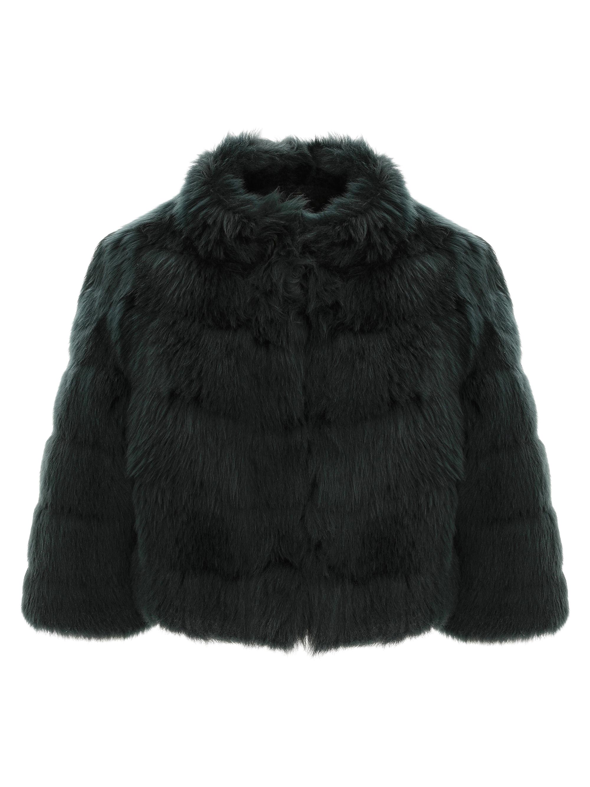 Gorski Women's Merinillo Shearling Lamb Bolero - Emerald