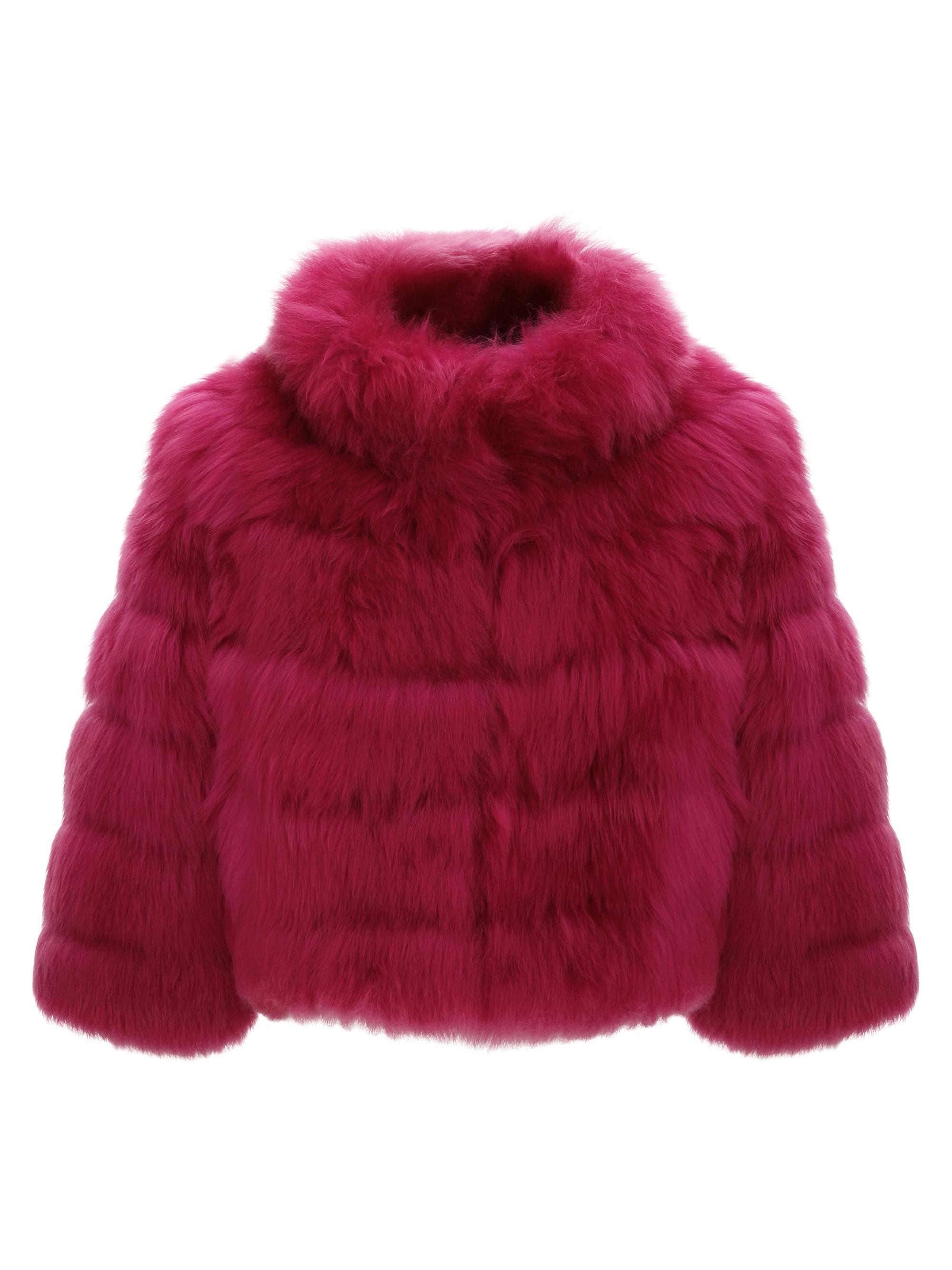 Gorski Women's Merinillo Shearling Lamb Bolero - Magenta