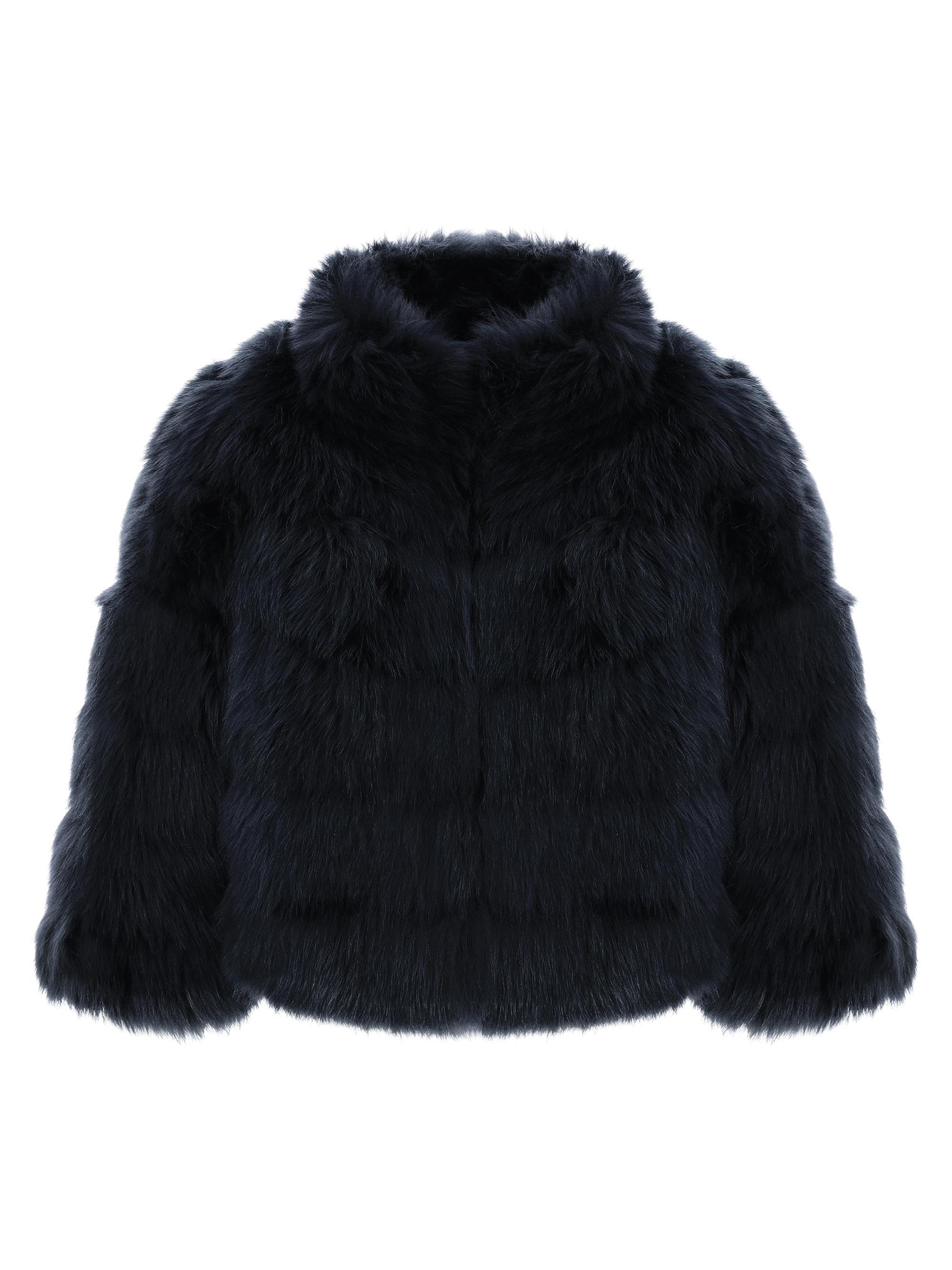 Gorski Women's Merinillo Shearling Lamb Bolero - Navy