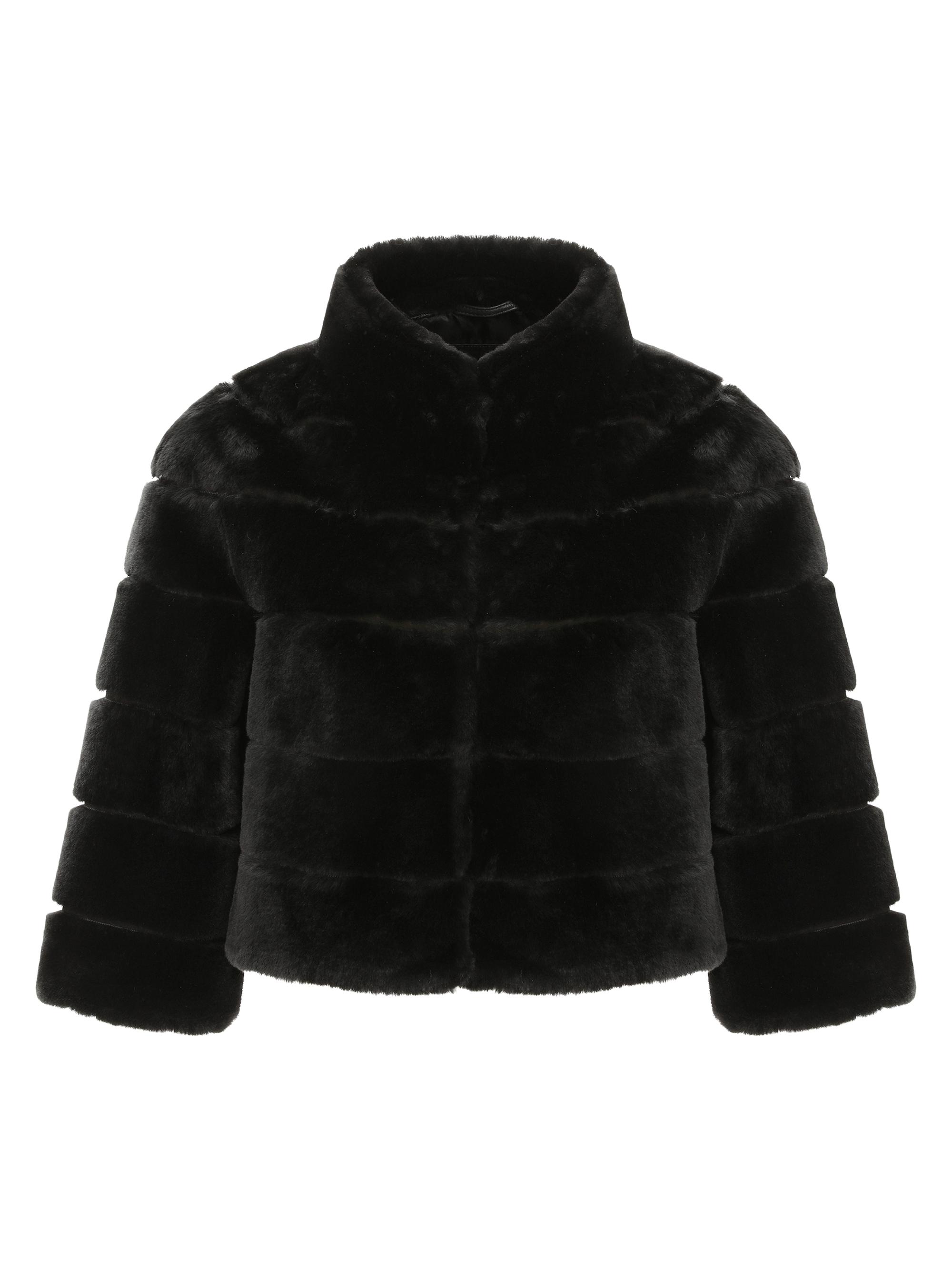 Gorski Women's Shearling Lamb Bolero Coat - Black