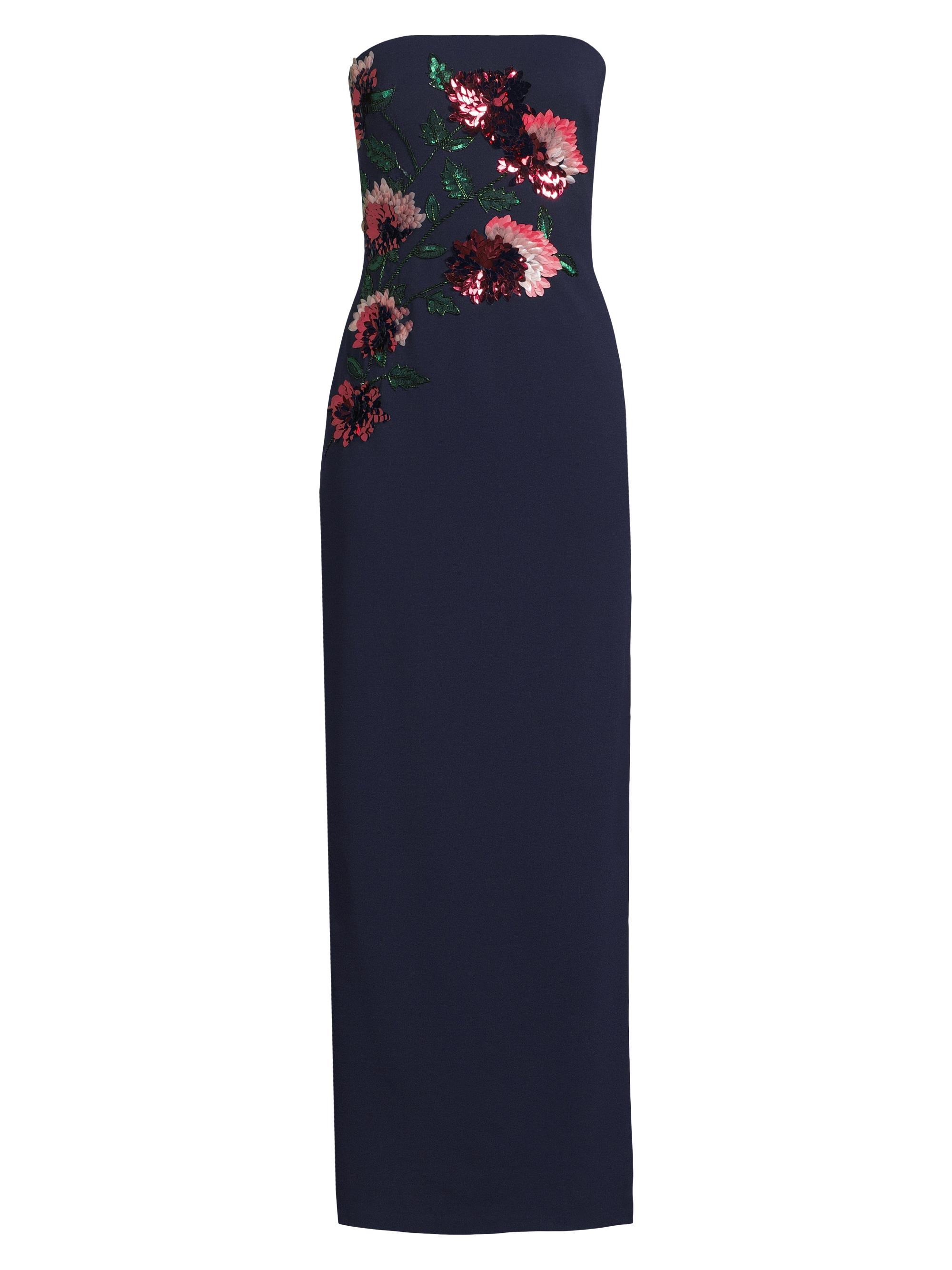Aidan Mattox Floral Embellished Strapless Gown | Saks Fifth Avenue