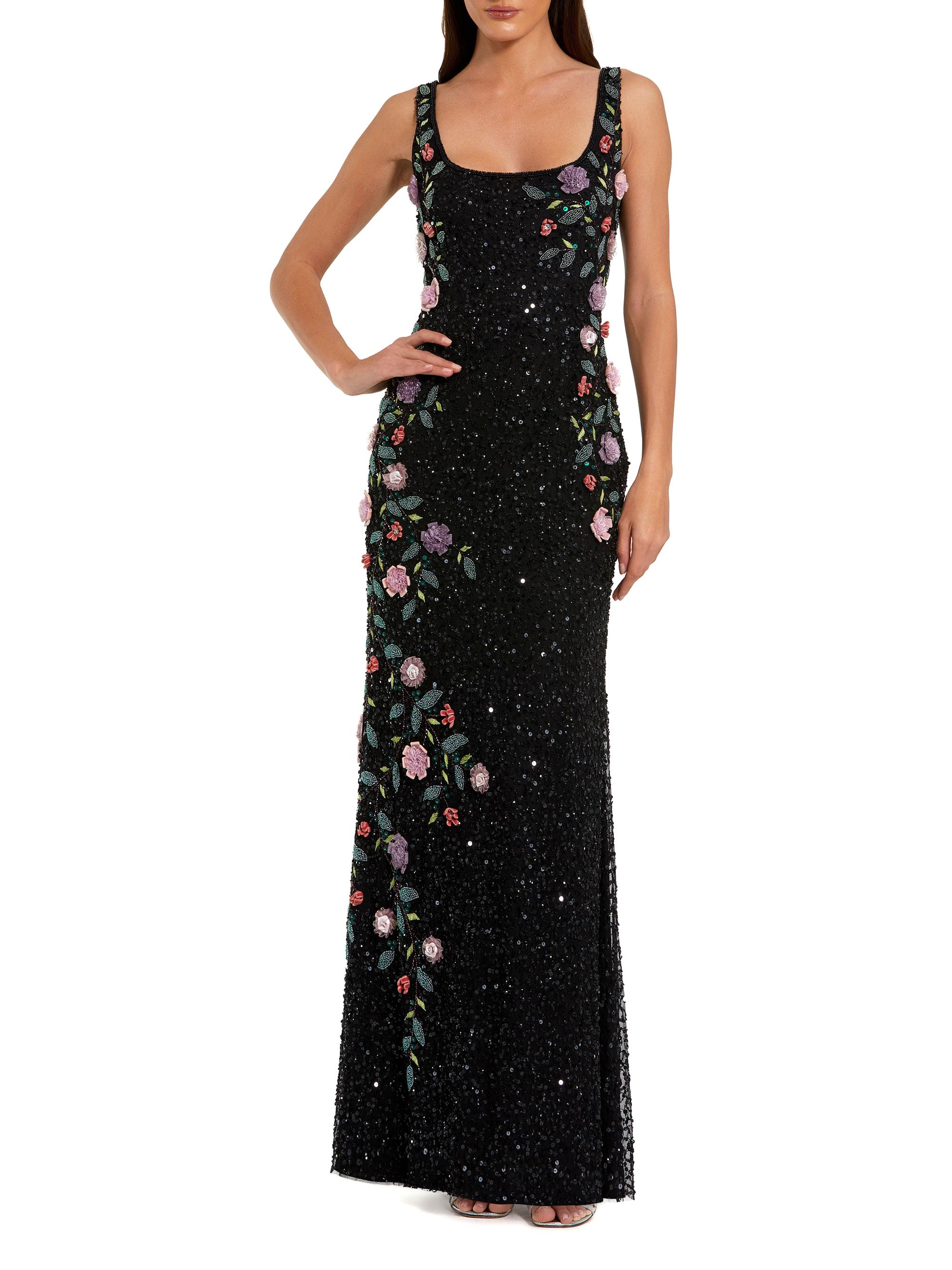 Mac Duggal Evening Embellished Floral Scoopneck Gown The Summit