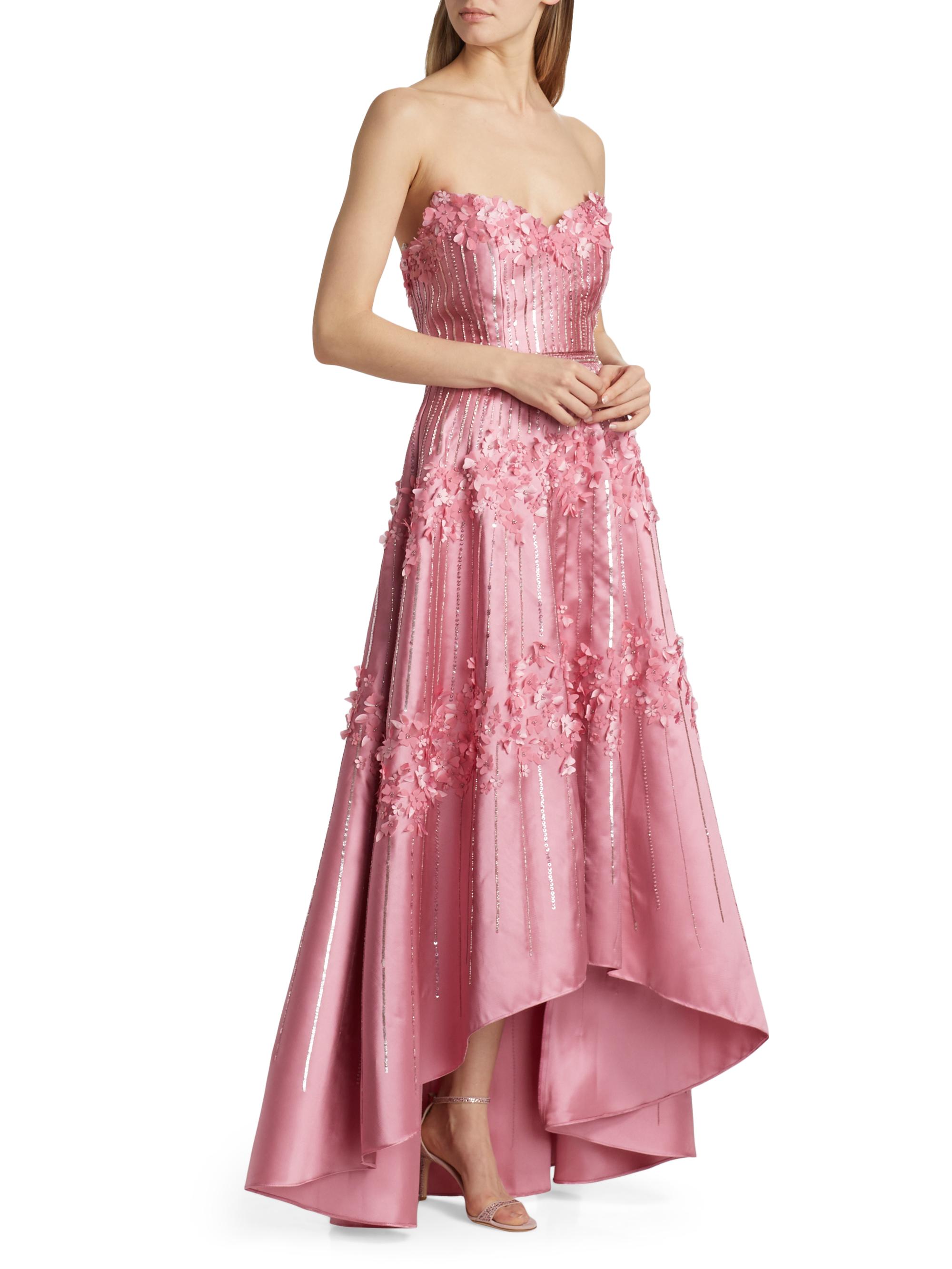 Theia Toby Beaded High-Low Gown | Saks Fifth Avenue
