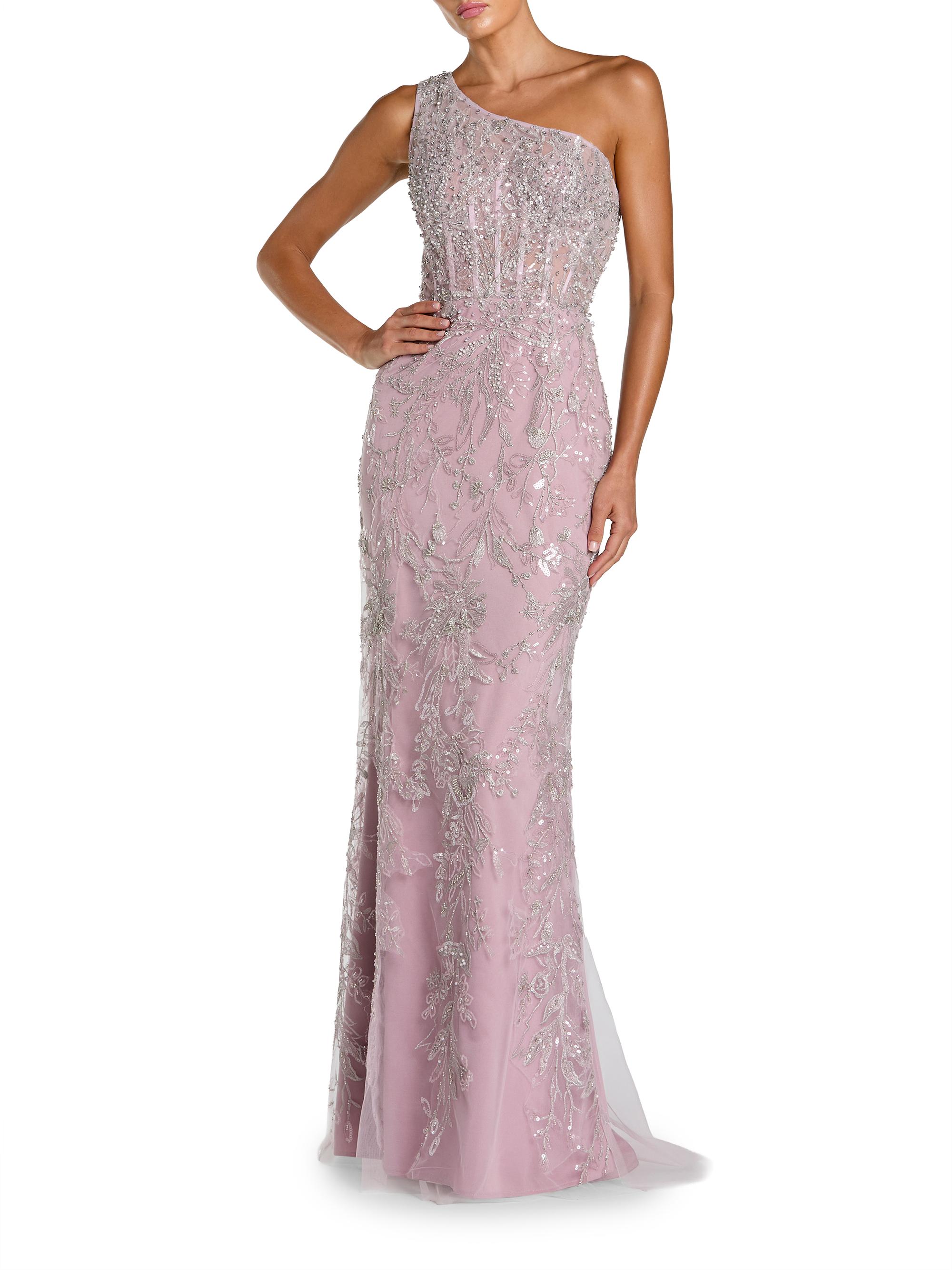 Mac Duggal Women's Embellished One-Shoulder Gown - Lilac