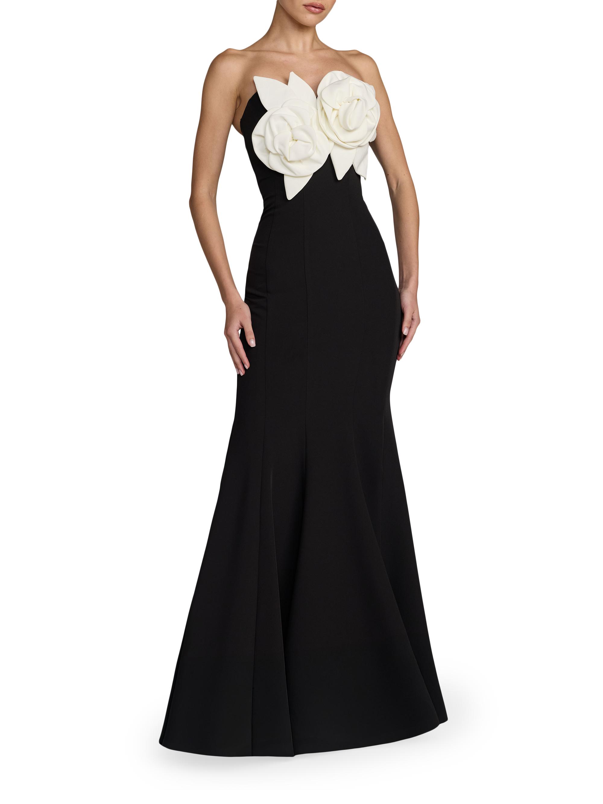 mac duggal polka dot tulle bustier cocktail dress Mac Duggal Polka Dot Tulle Bustier Cocktail Dress - Black