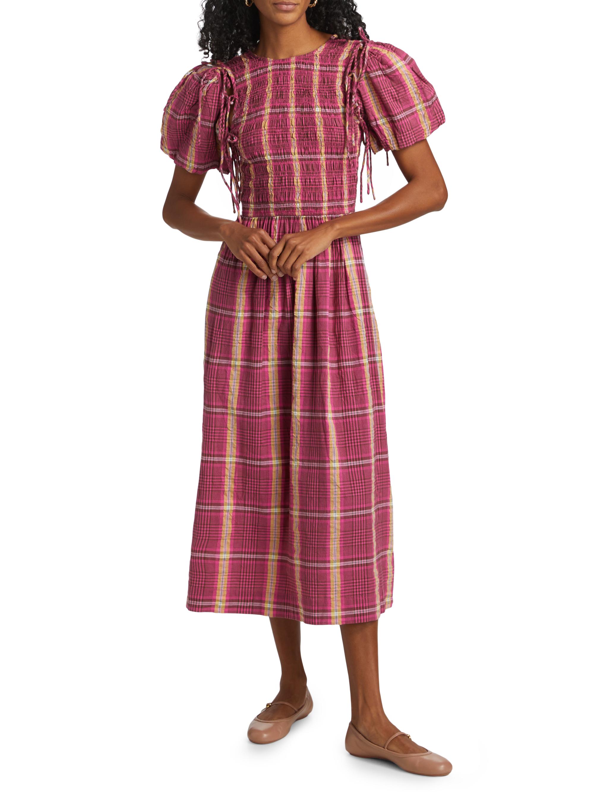 knee length dresses for ladies Becca Dress- Abstract Navy XXS main image 1