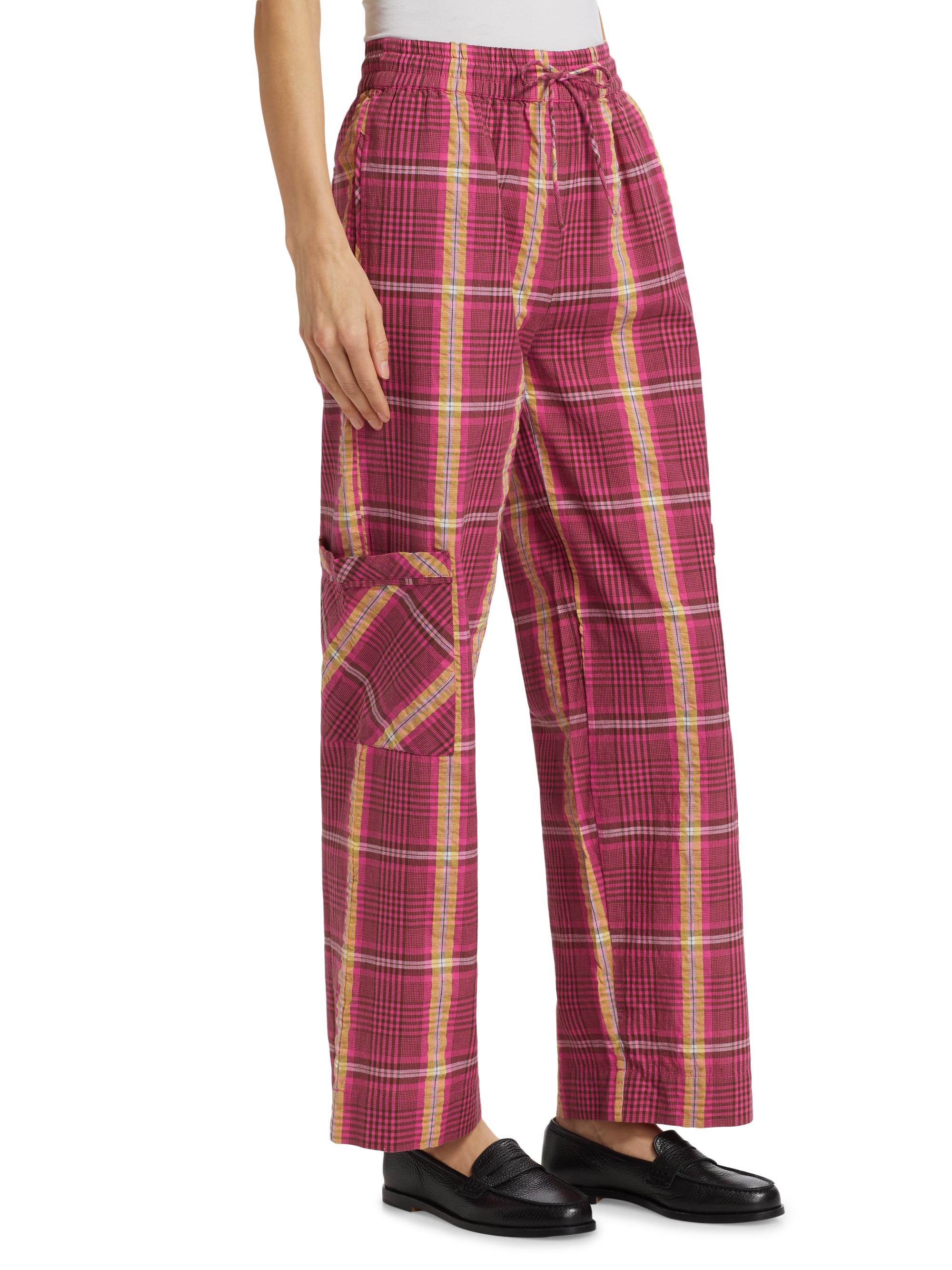 Damson Madder Harrison Plaid Cargo Trousers | Saks Fifth Avenue