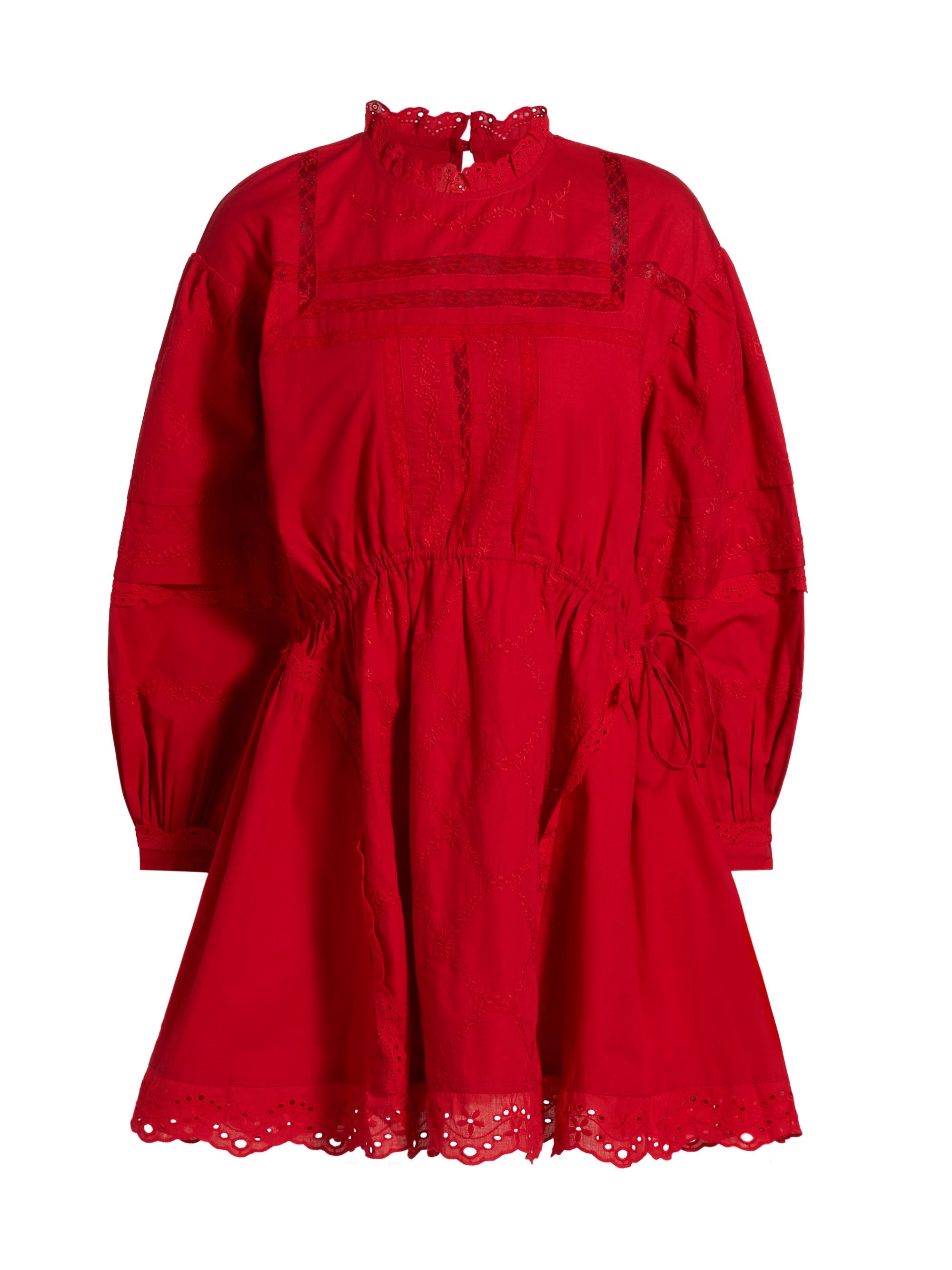 Damson Madder Women's Clancy Fit & Flare Minidress - Red