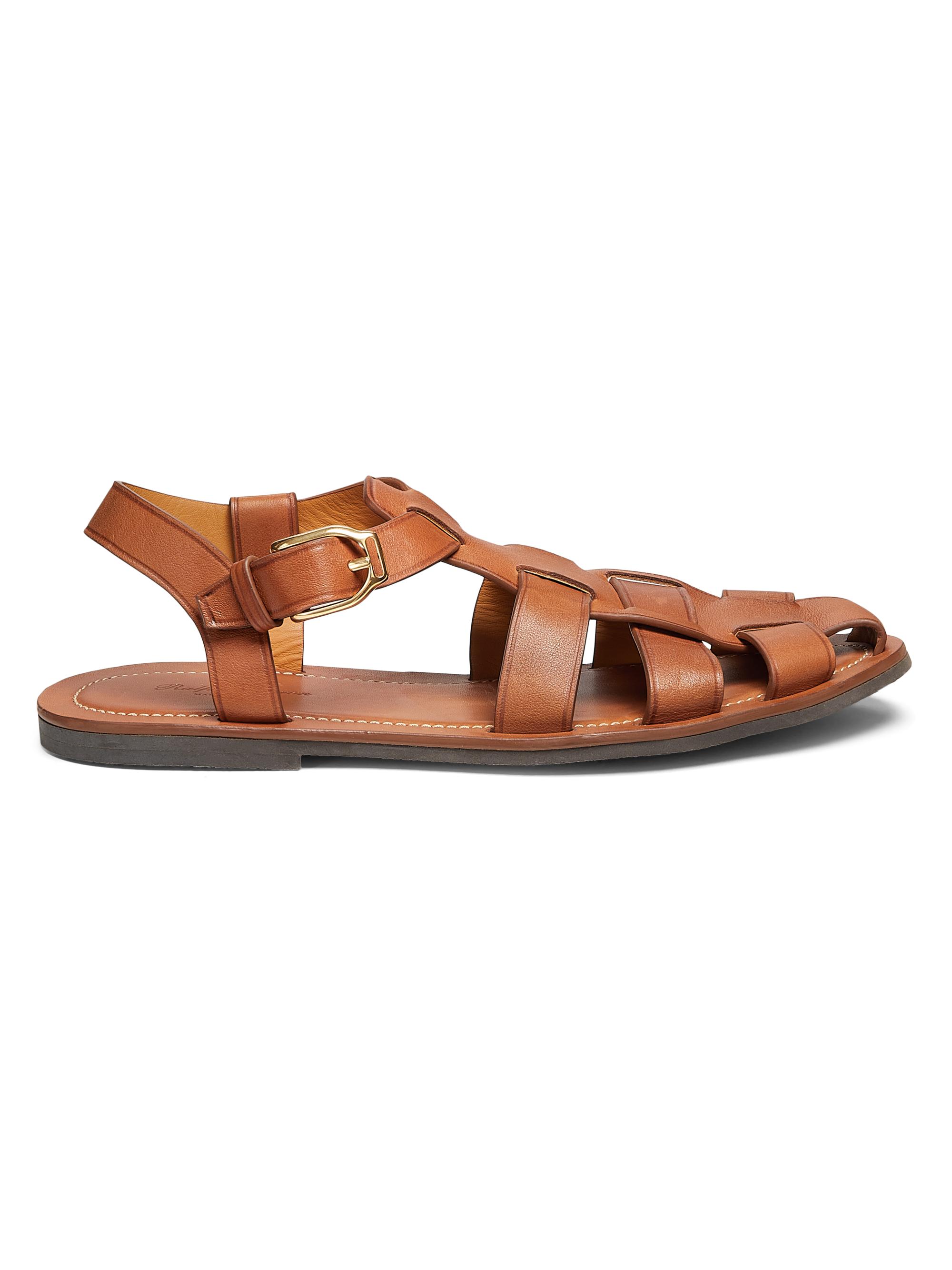 Ralph Lauren Purple Label Leather Fisherman Sandals | Saks Fifth