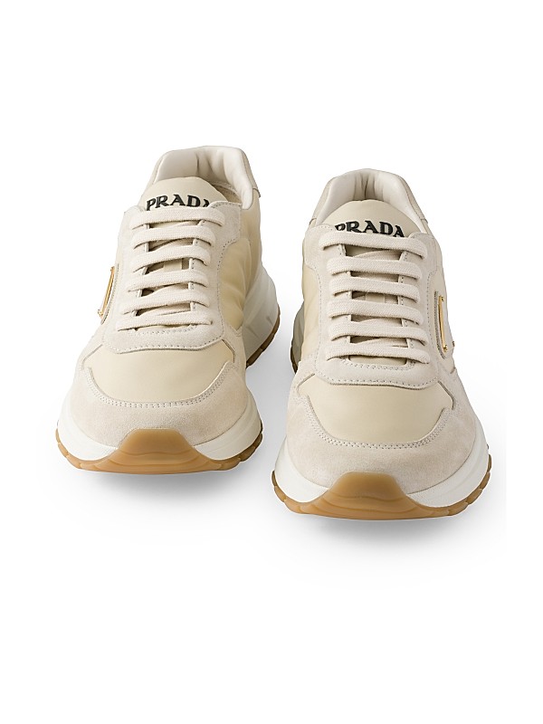 Shop Prada Prax 01 Re-Nylon and Suede Sneakers | Saks Fifth Shop Prada Prax 01 Re-Nylon and Suede Sneakers | Saks Fifth